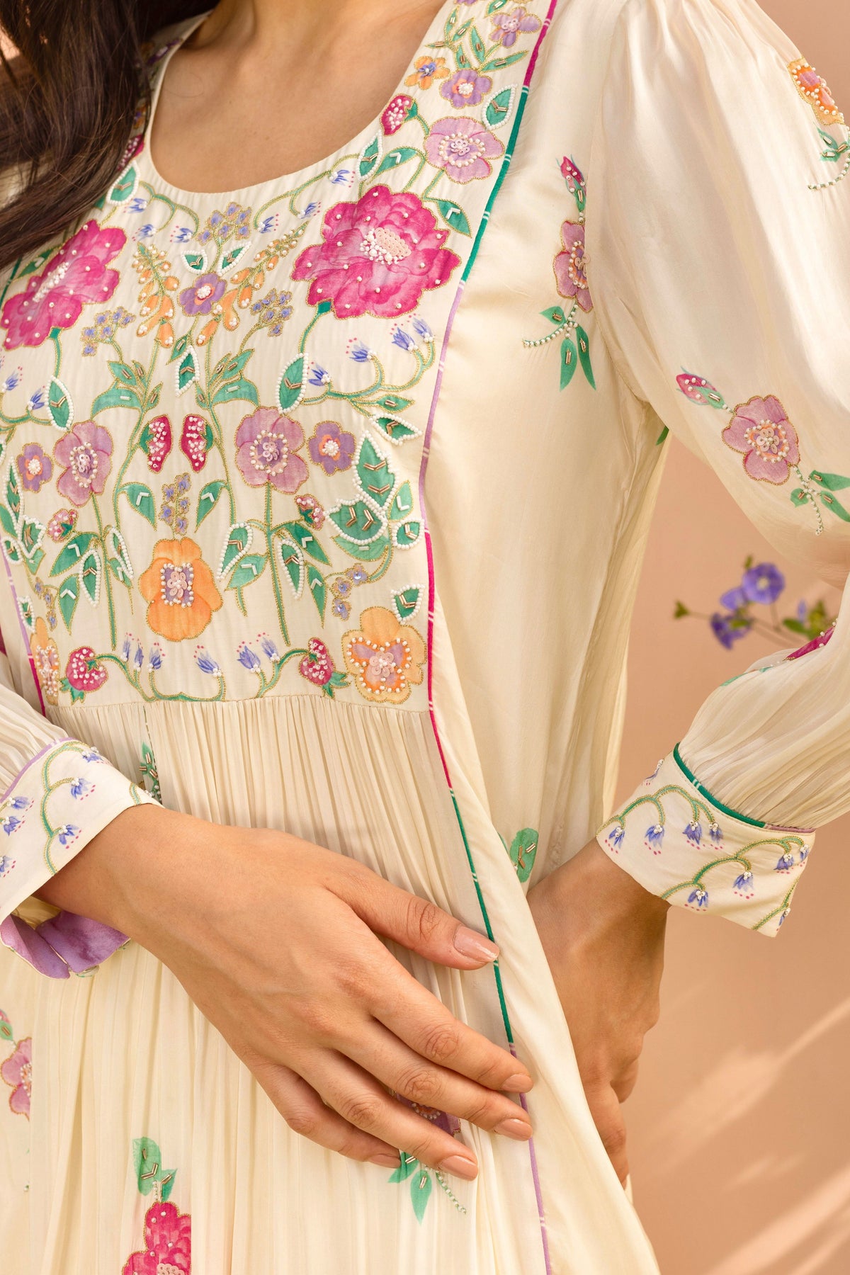 Freya Panelled Kurta Set
