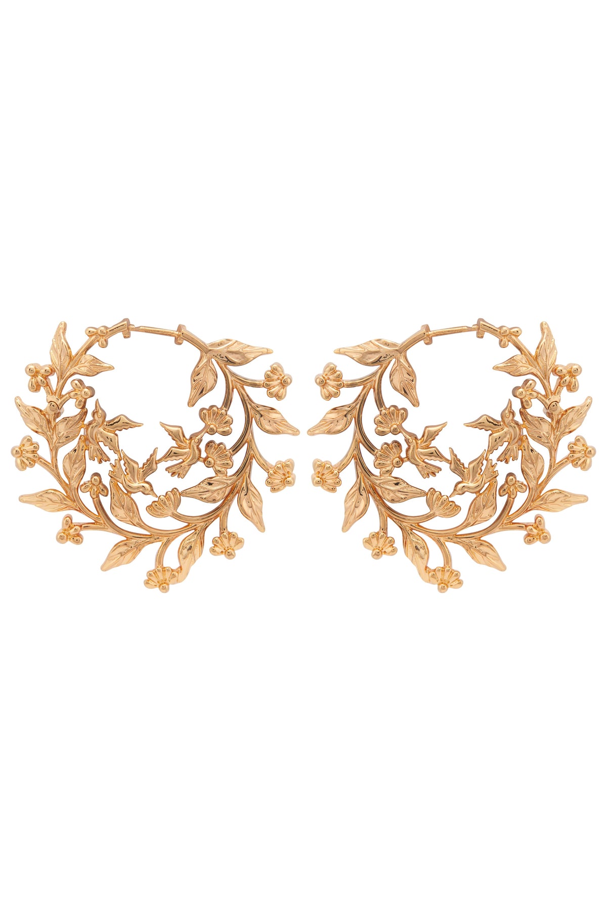 Yellow gold harmony earrings