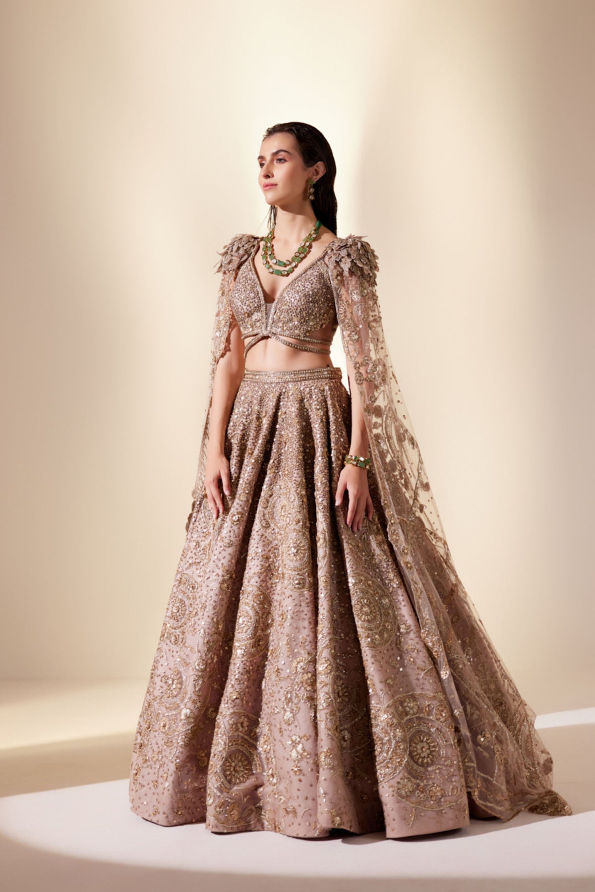 Celestial Gold Lehenga Set
