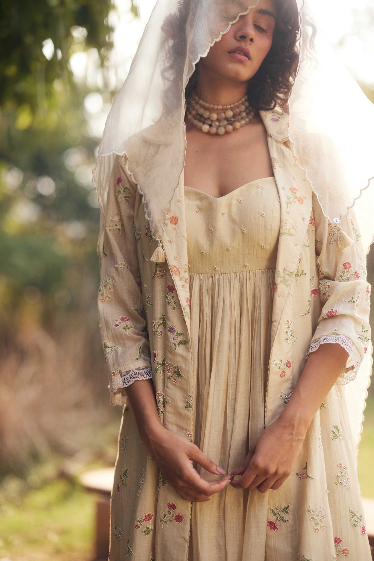 Ivory Breezy Jacket Set