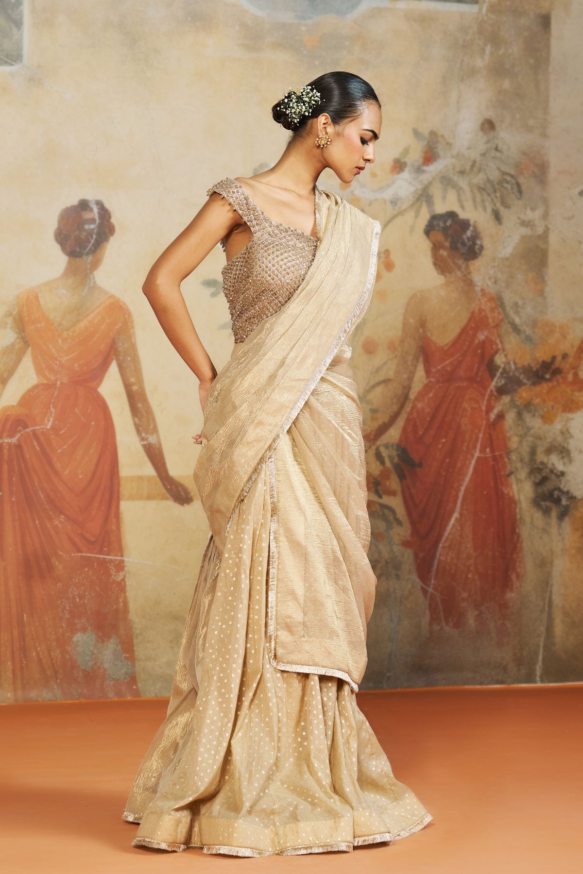 Jeweled Crystals Sharara Set