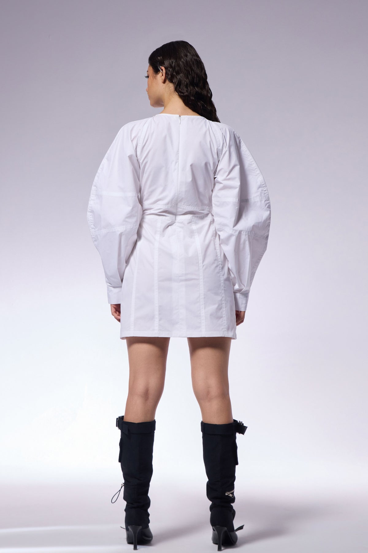 White Poplin Shirt Dress