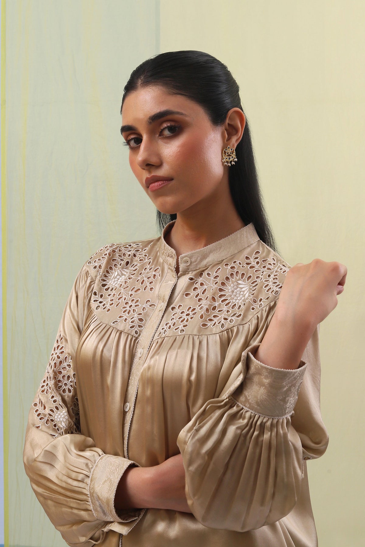 Beige Aafa Co-ordinate Set
