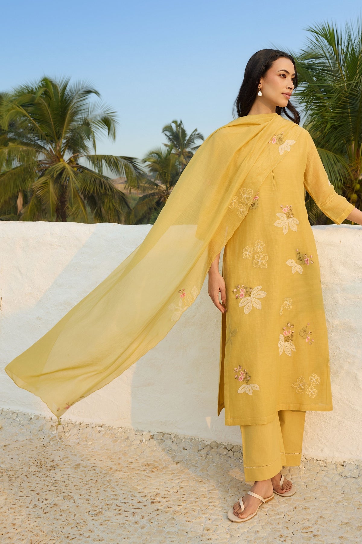 Rue Embroidered Kurta Set