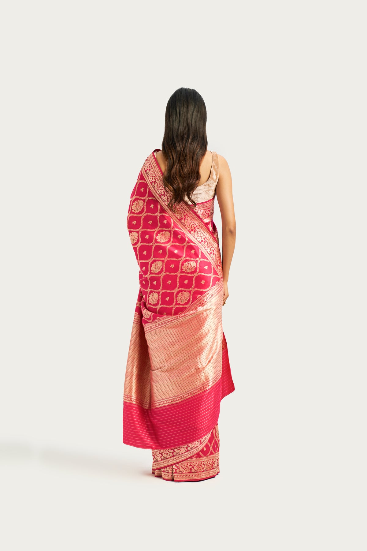 Golpannah ruby saree