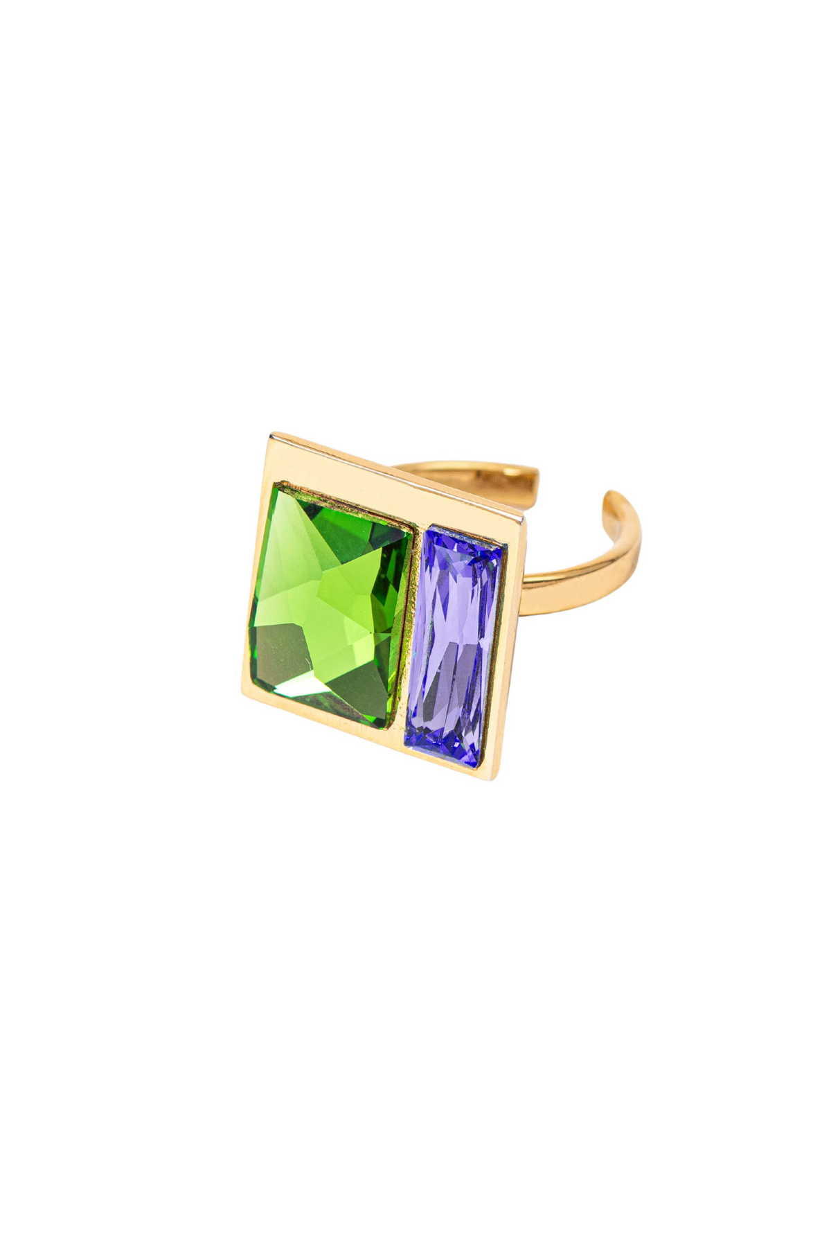 Fusion Crystal Ring - Fern &amp; Lavender