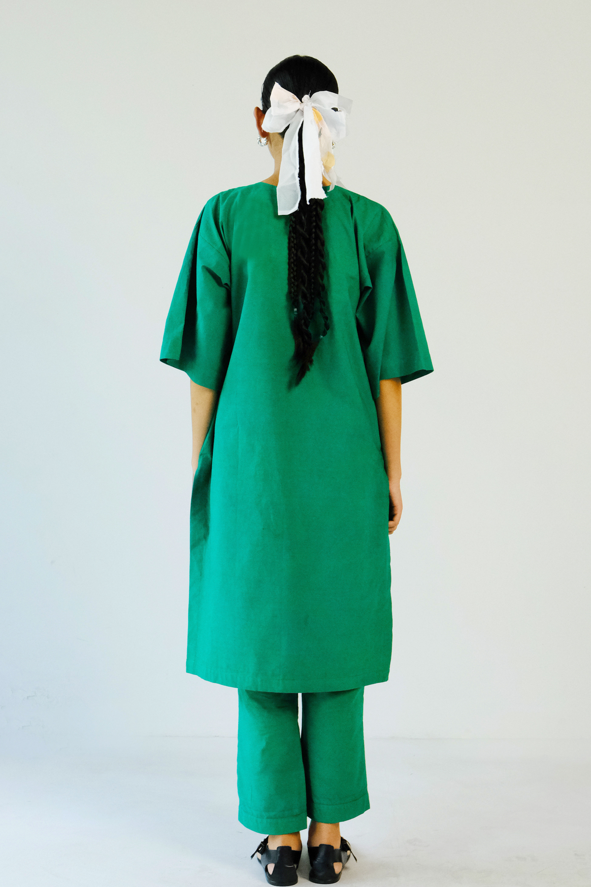 Green Applique Tunic Set