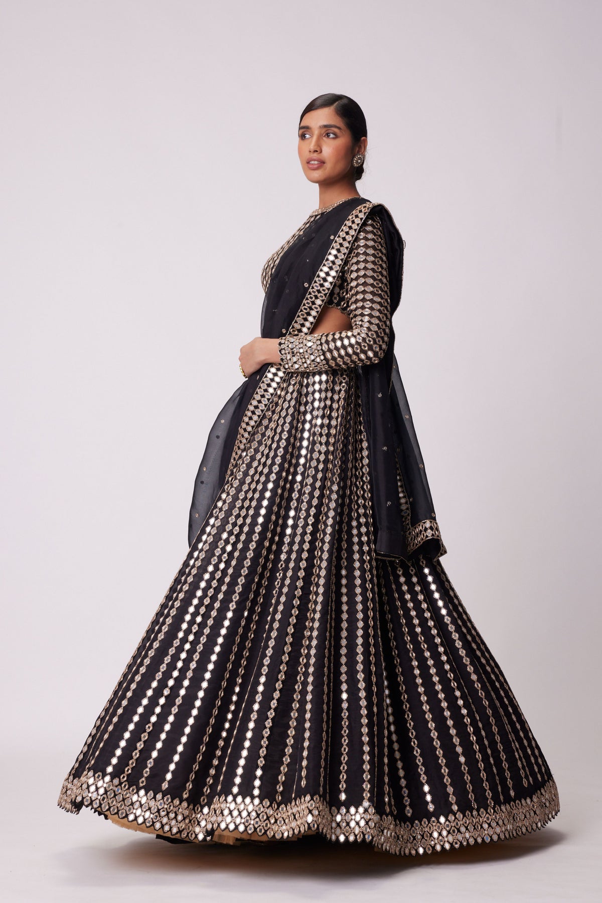 Black Lehenga Set