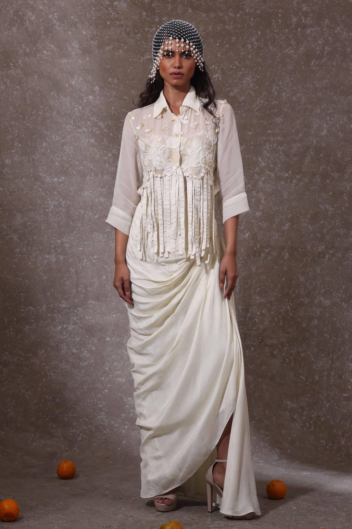 Nulla Draped Skirt Set