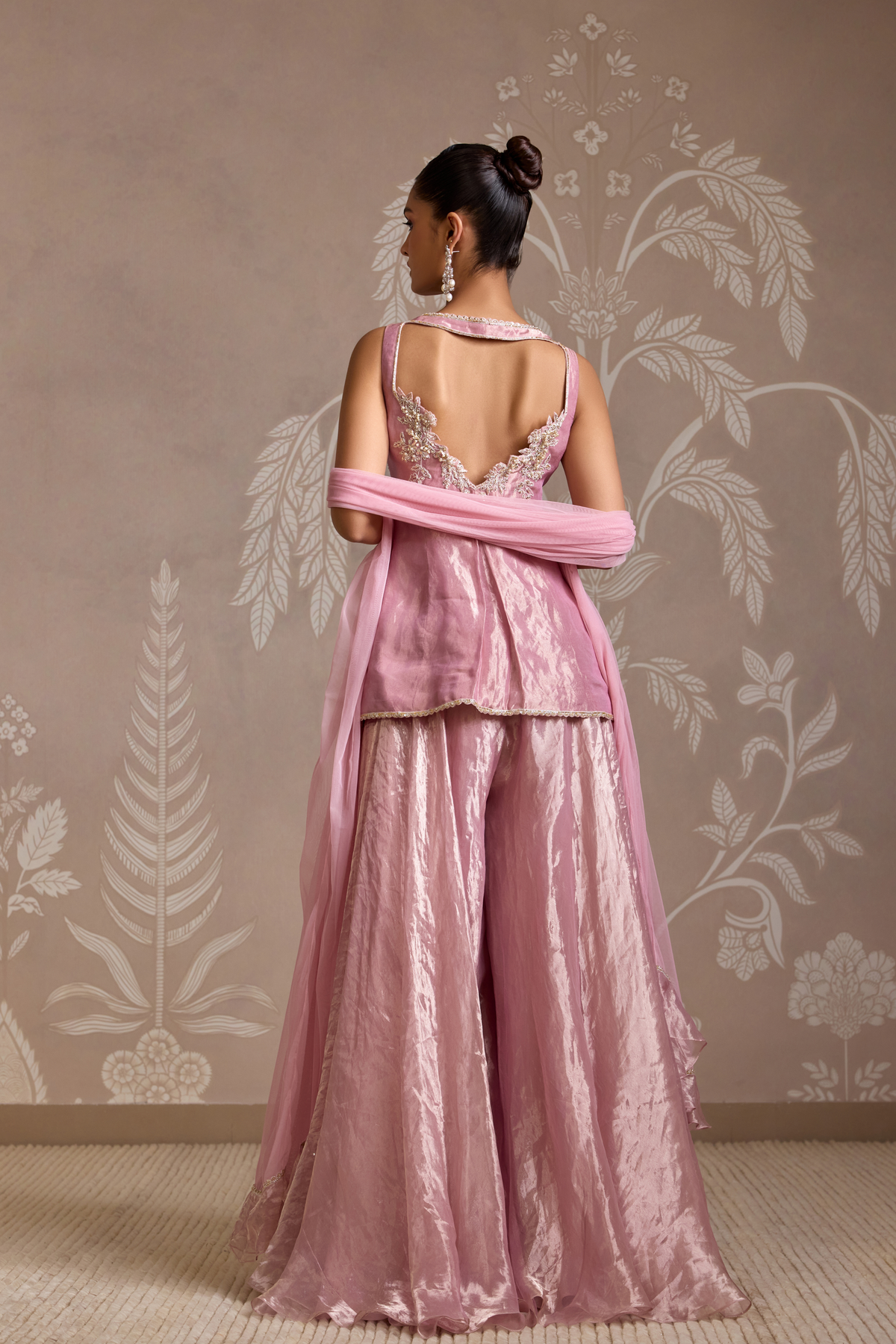 Lilac Gold Sharara Set