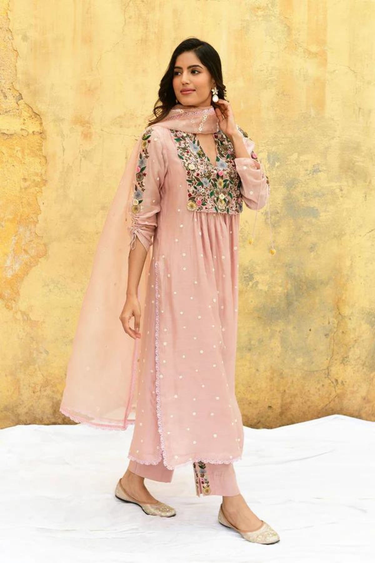 Pink Orchid Kurta Set