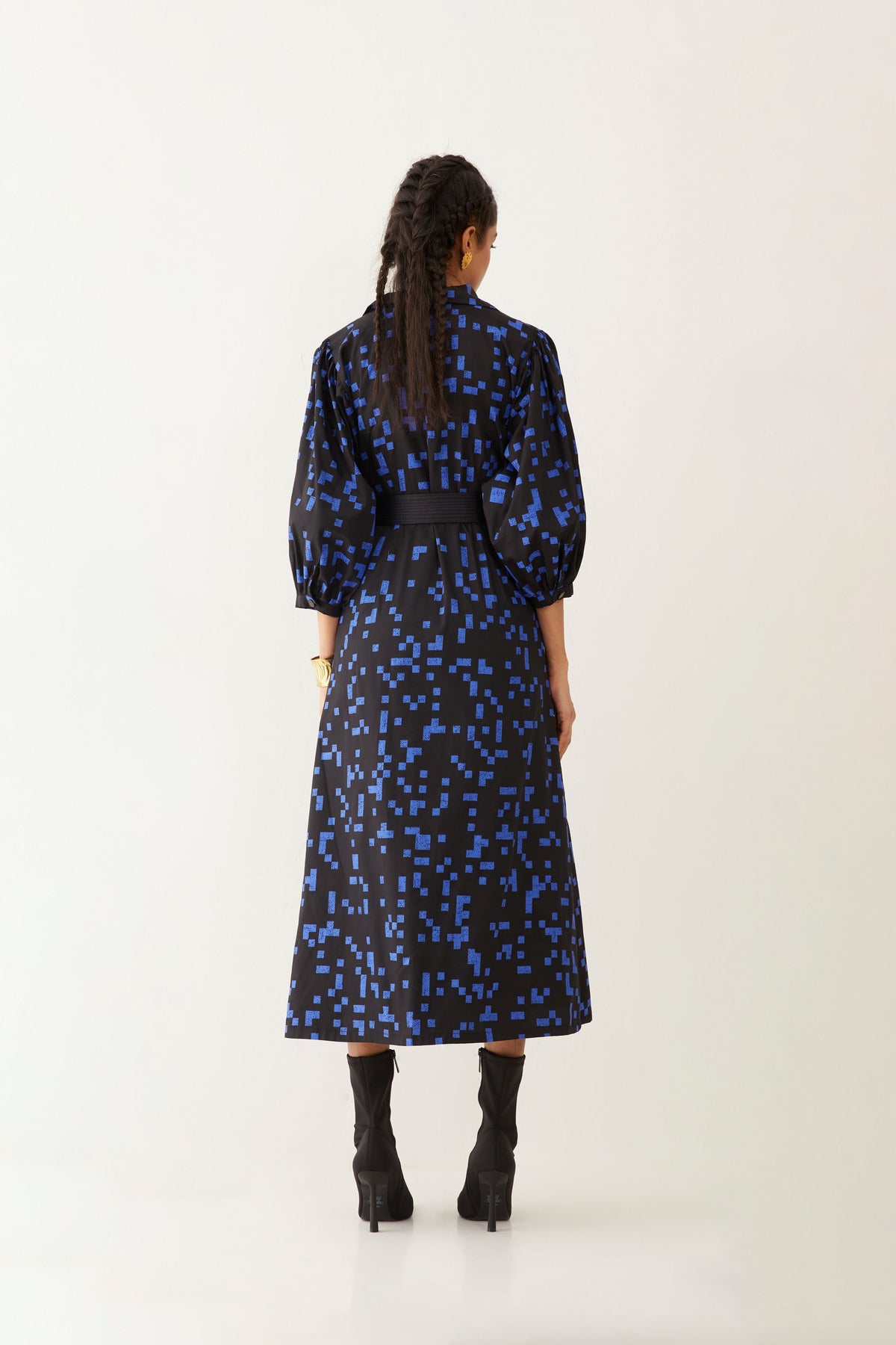 Mizuri Dress In Cube Print