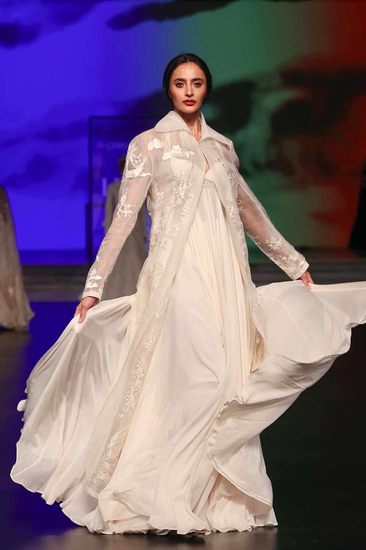 Chanderi Chiffon Anarkali Set