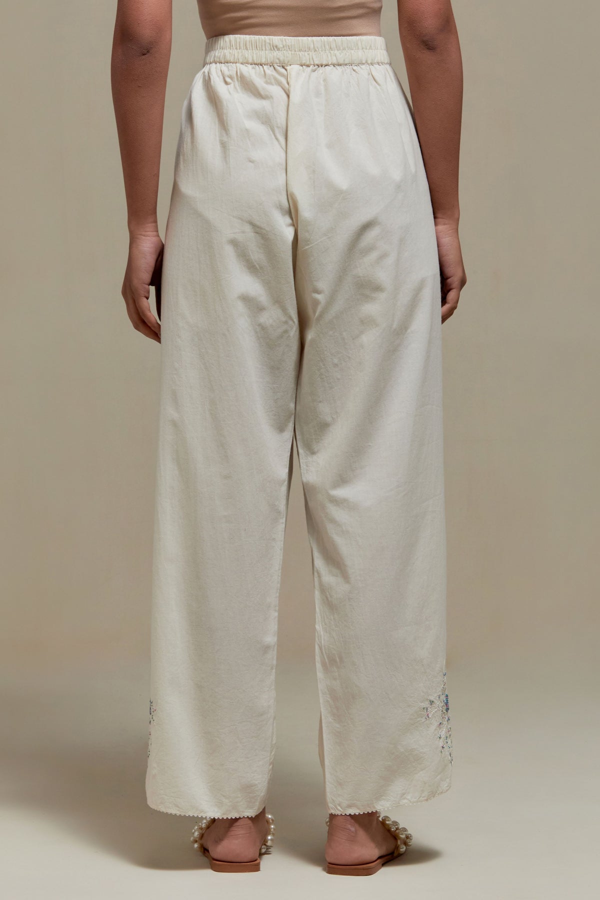 Blue Cotton Pants