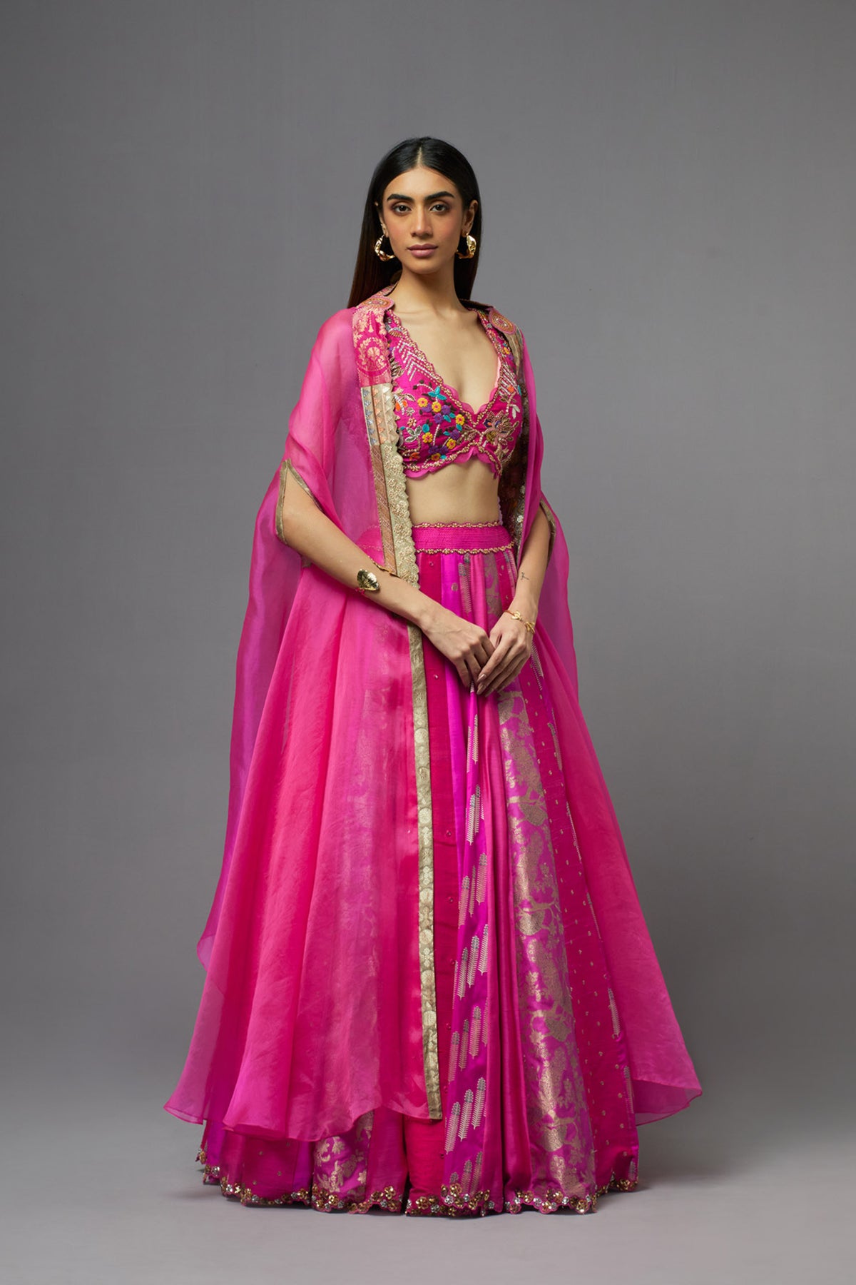 Fuchsia Lehenga Set