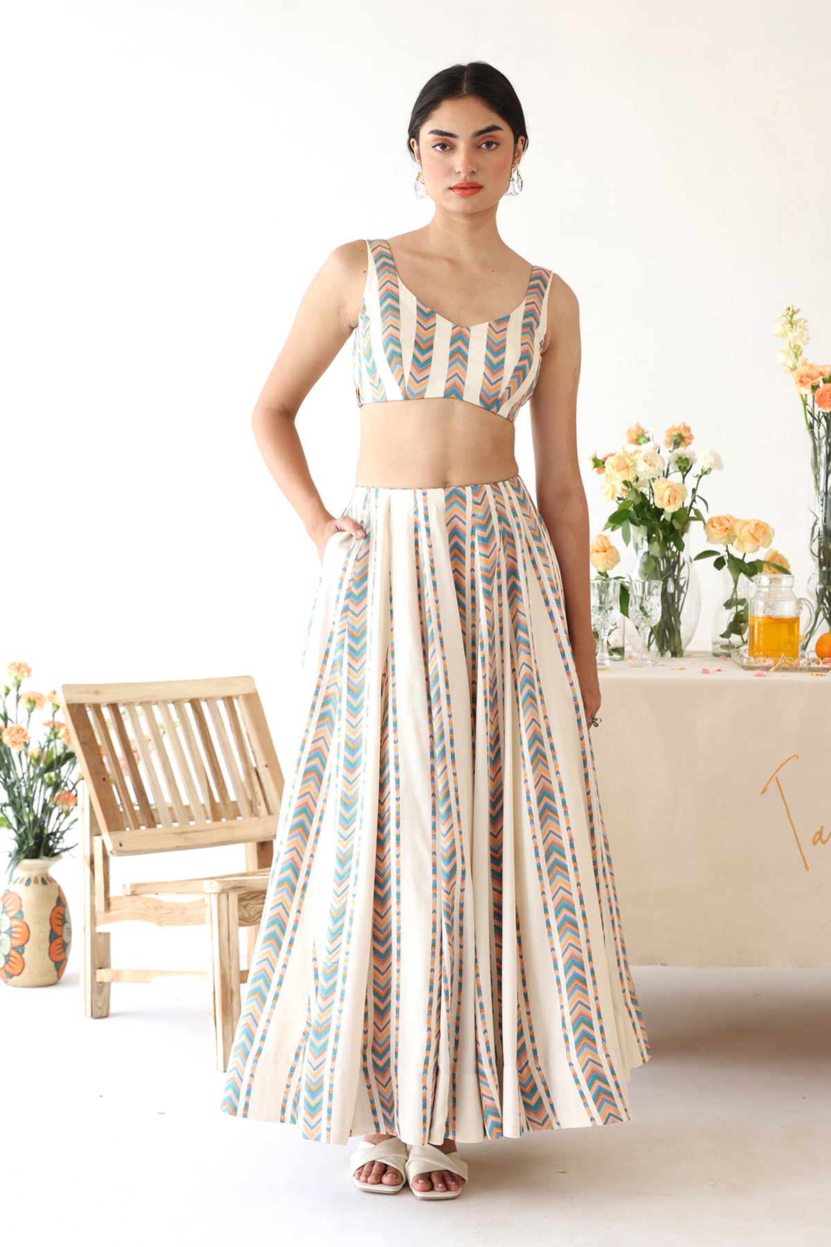 Spectrum Lehenga Set