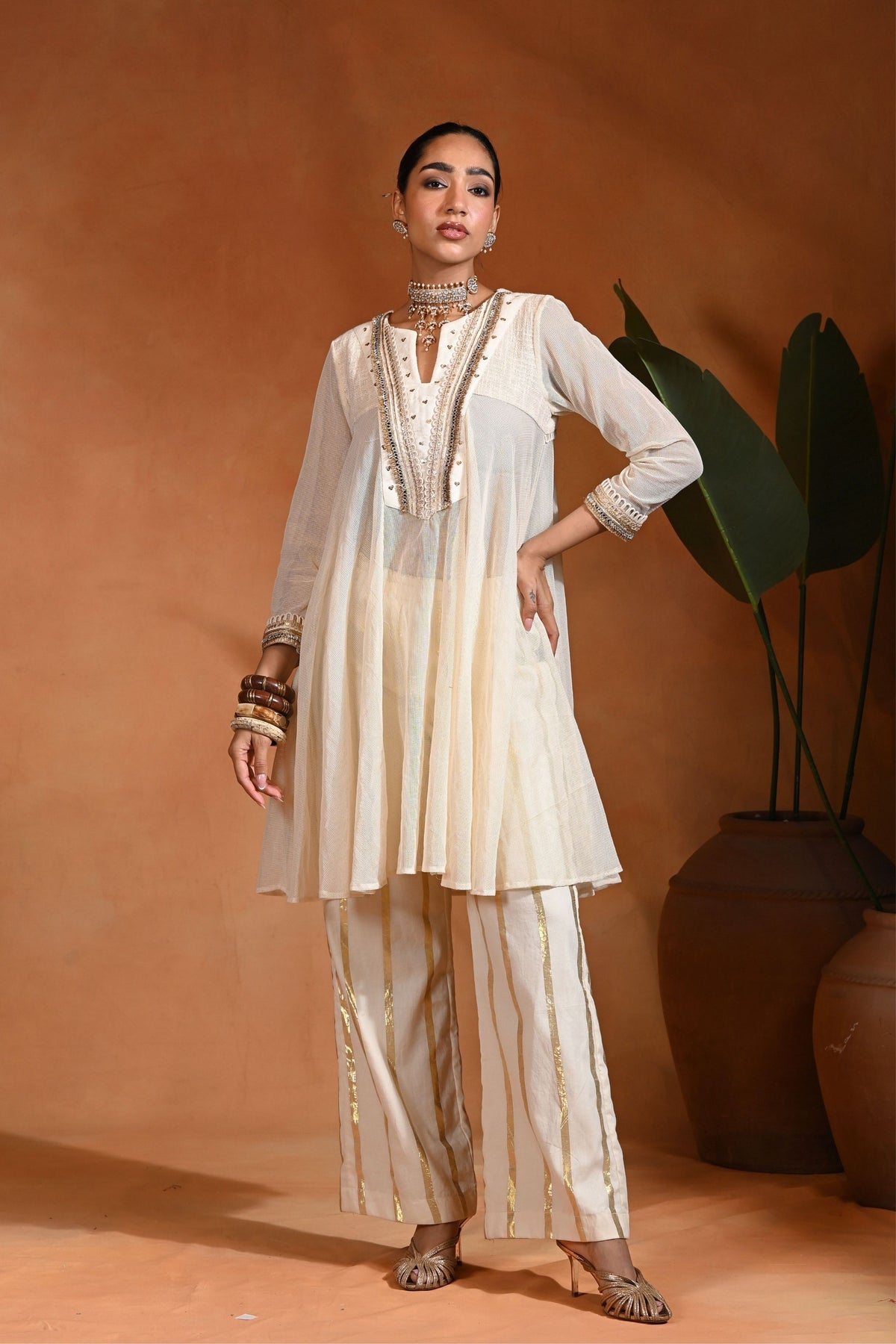 Ivory Nazm Ivory Gold Set