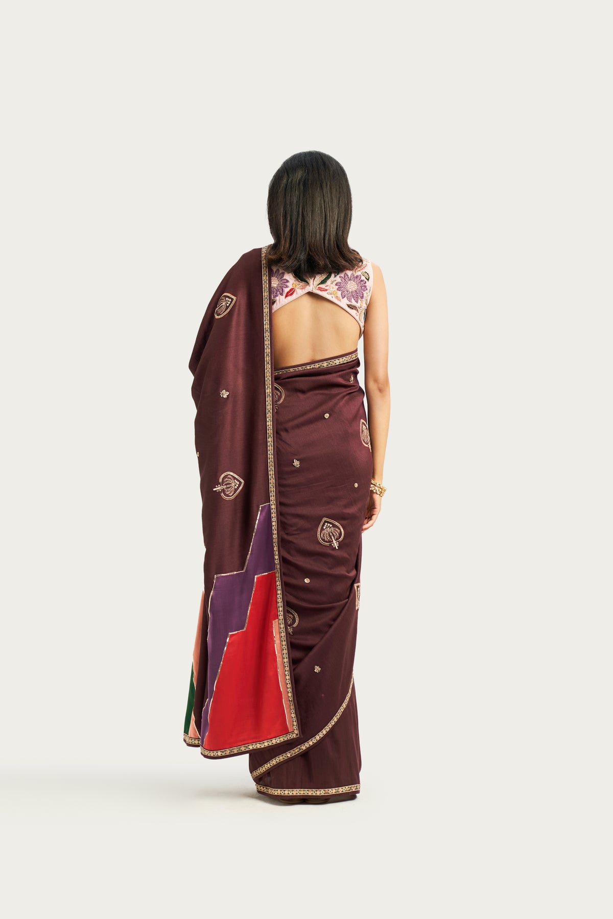 Amara mudbrown saree