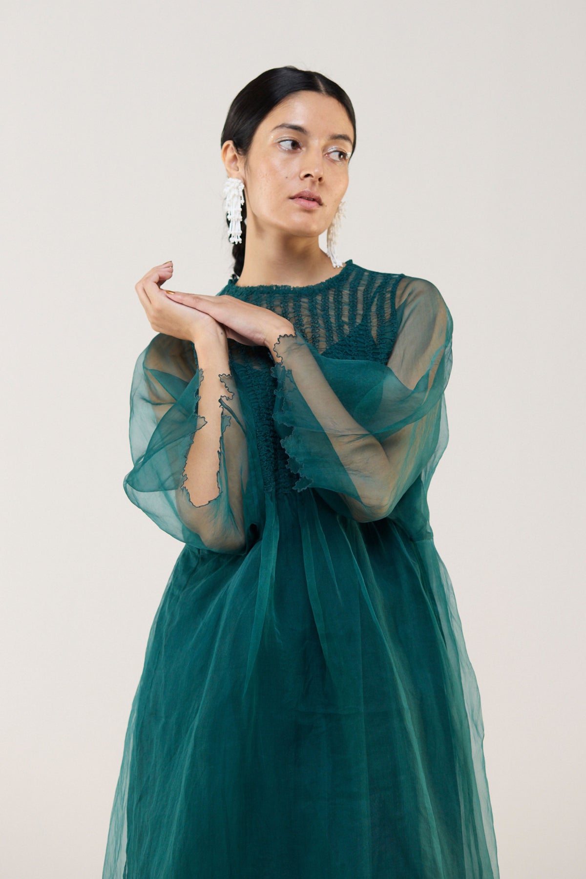 Forest Veil Midi Tunic