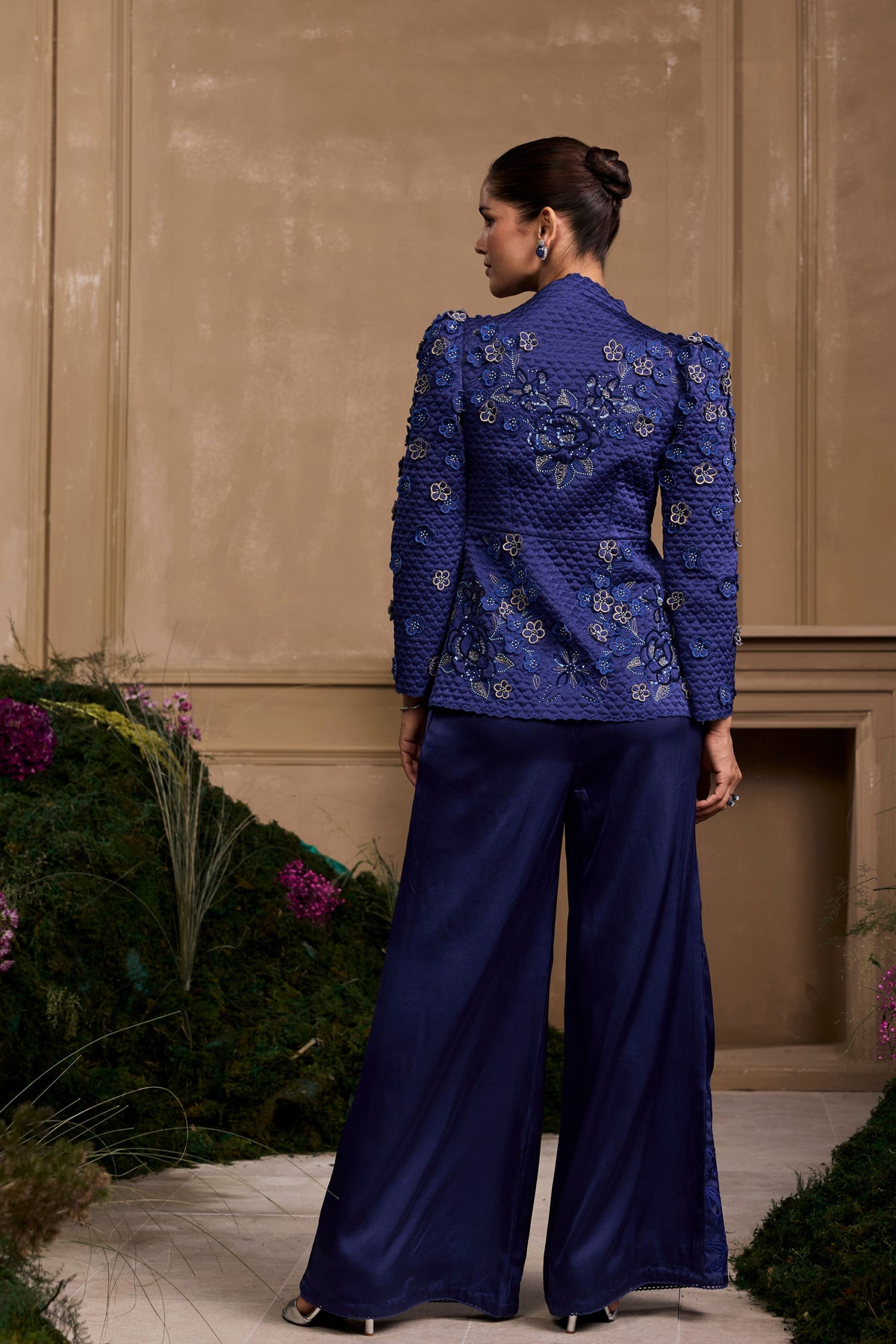 Cobalt Blue Peplum Jacket