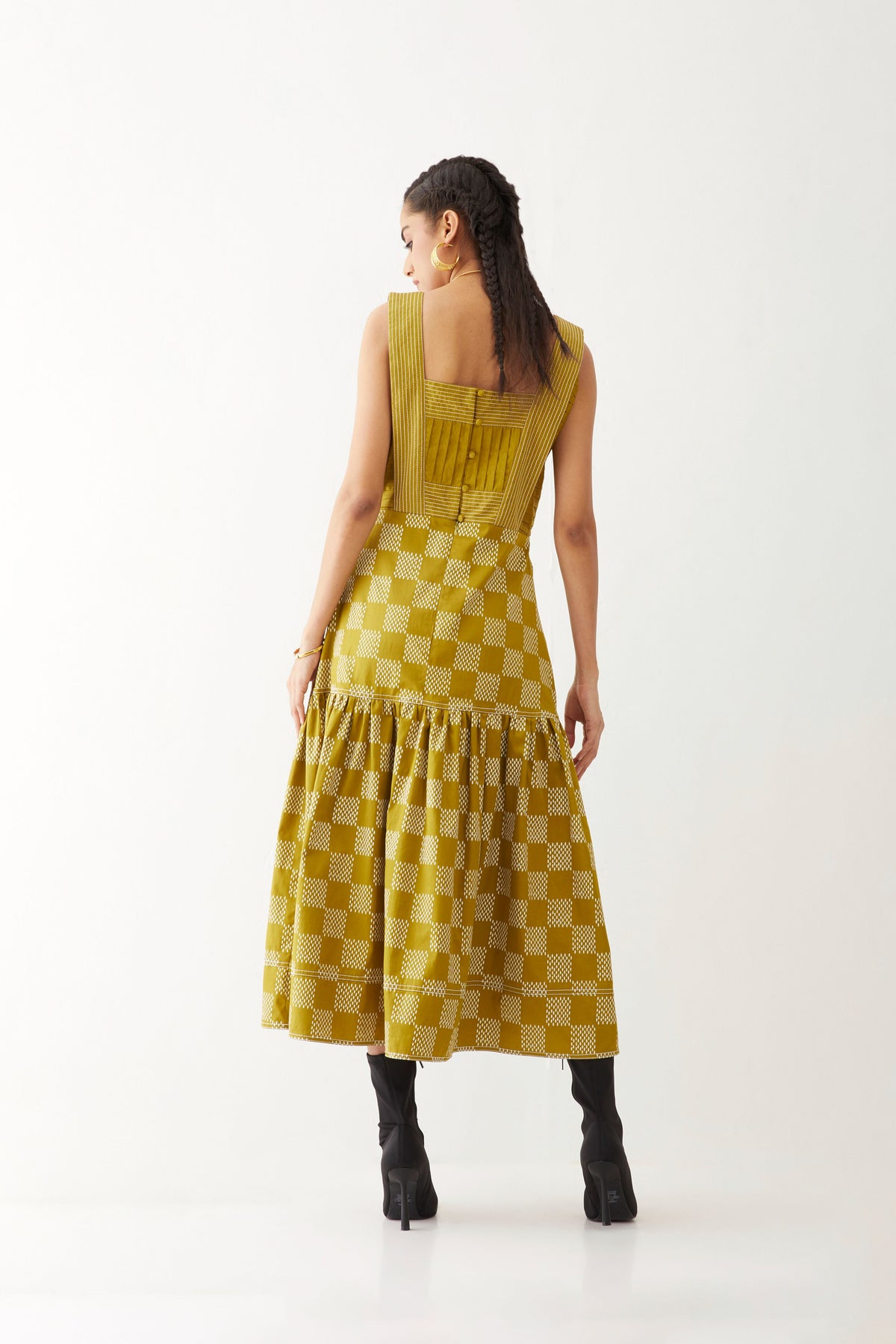 Maple Dress With Mesh Print