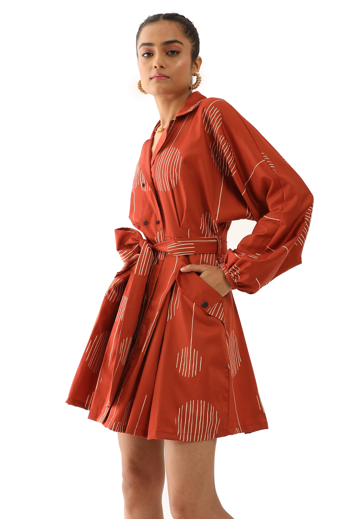 Tamara - Rust Dress