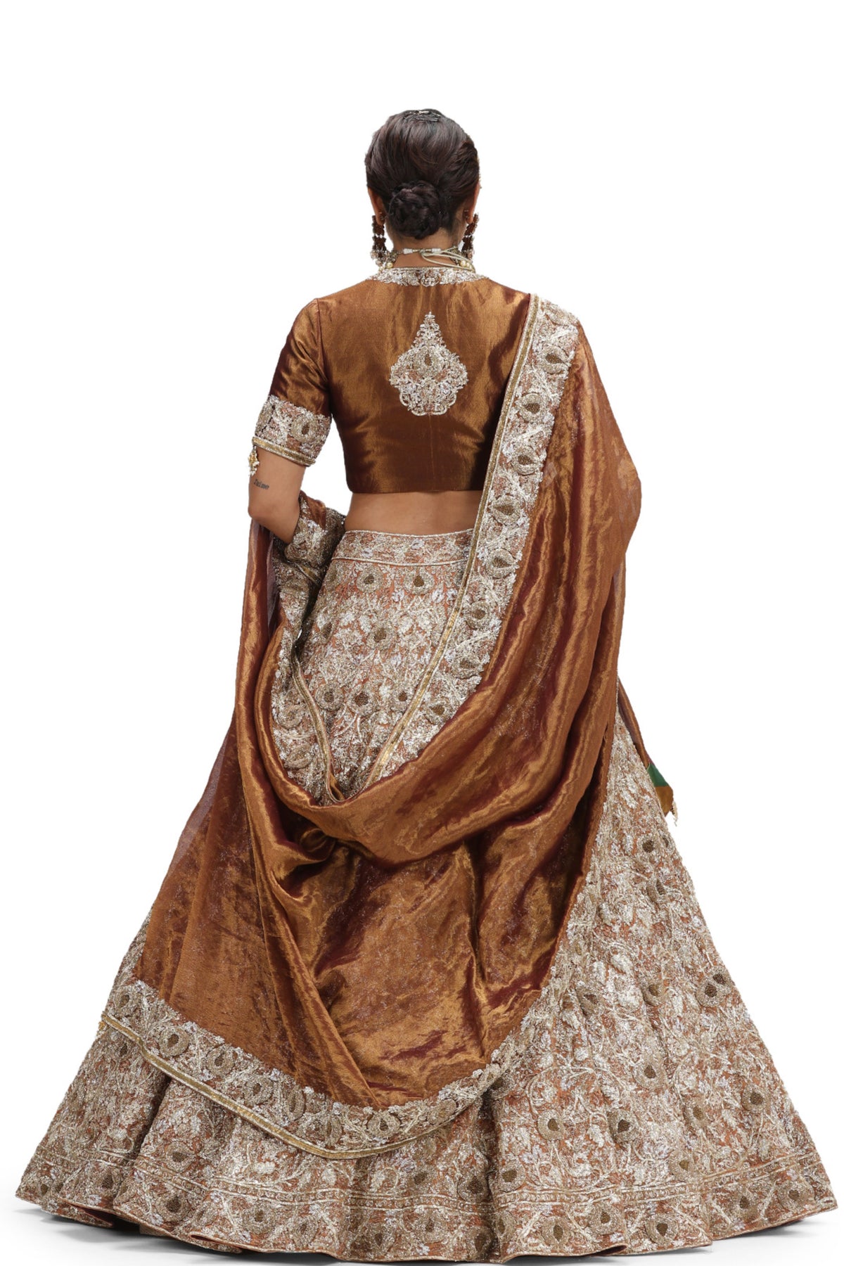 Malavika Garnet Lehenga Set