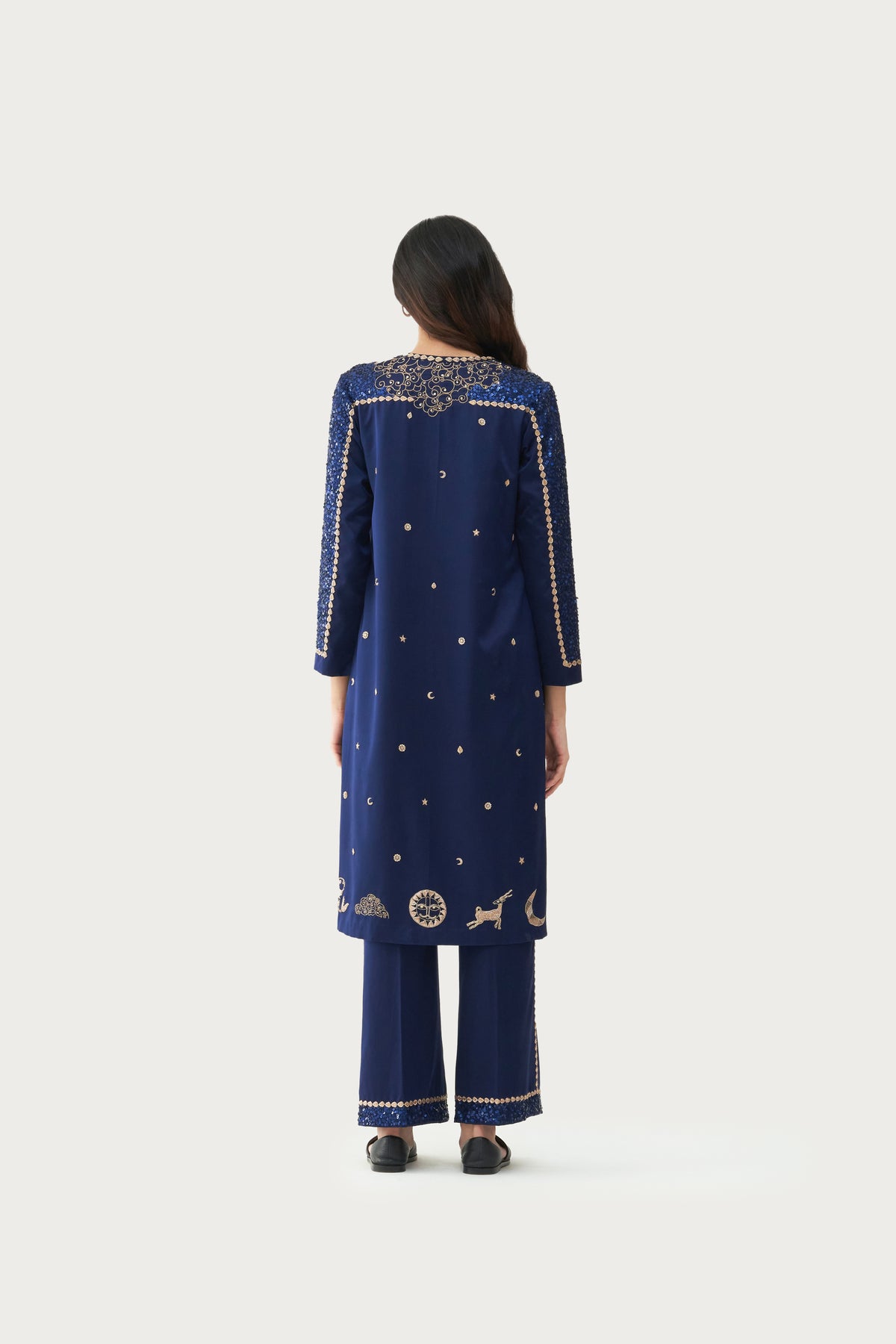 Cosmic Sapphire kurta pant set