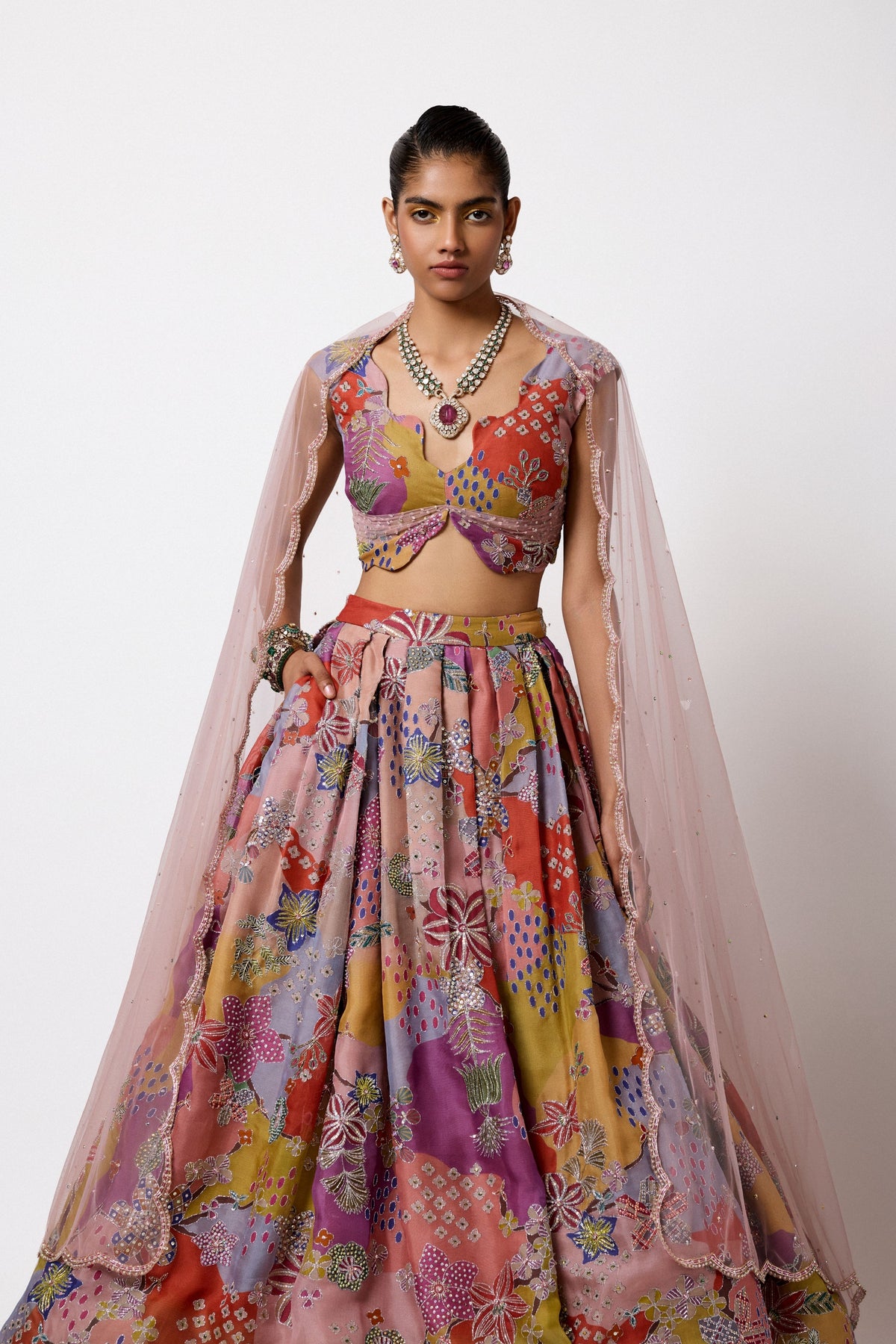 Brillara Organza Lehenga Set