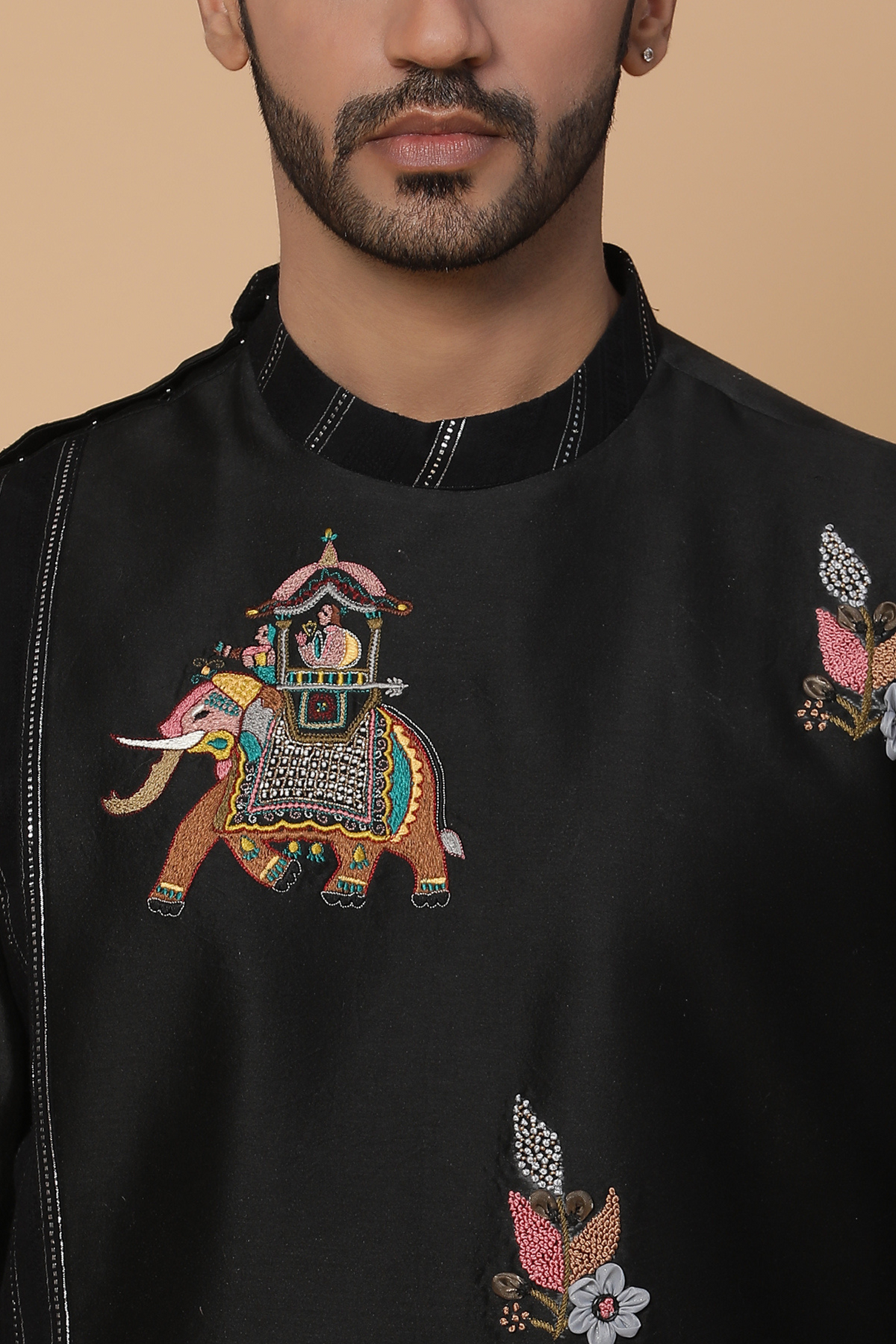 Black airawat kurta set