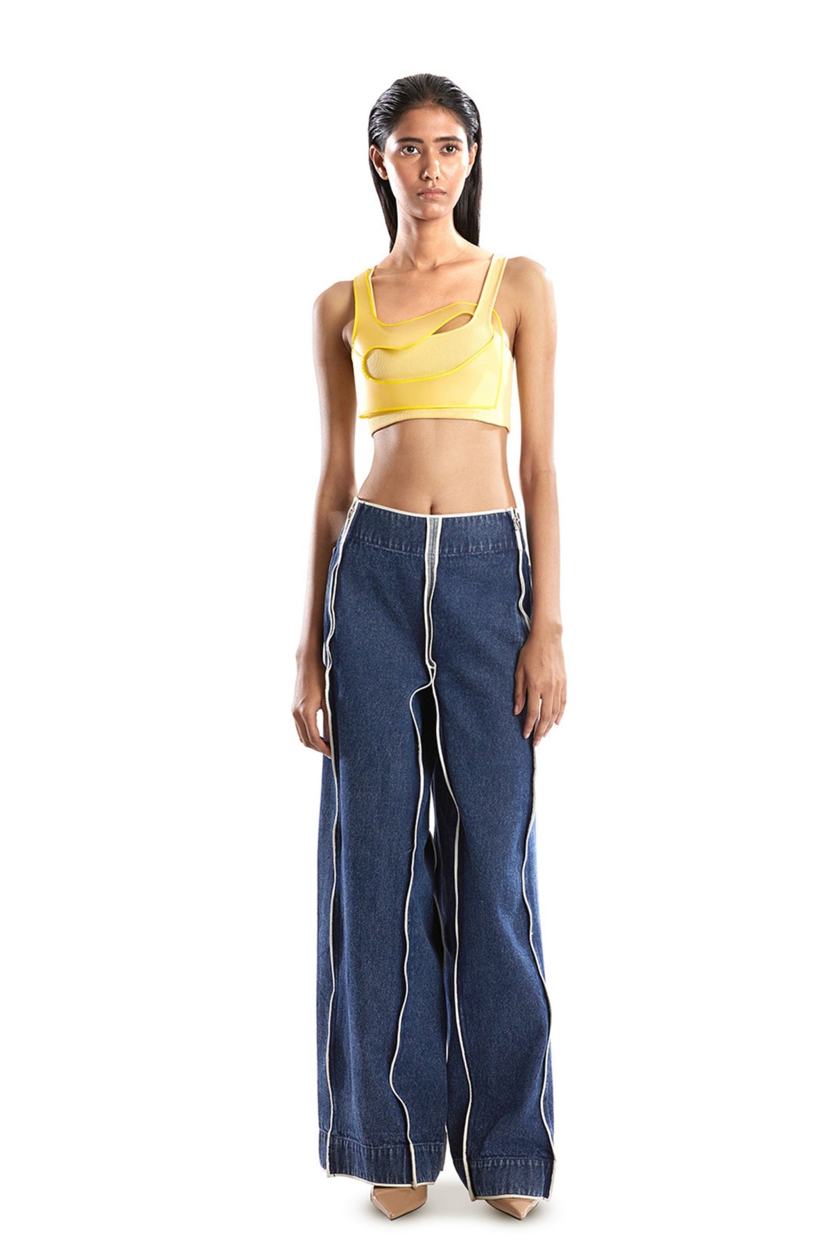Yellow Rubber Tank Top