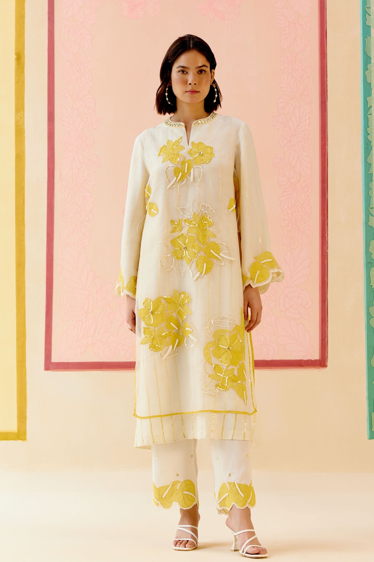 Mustard Kurta Set