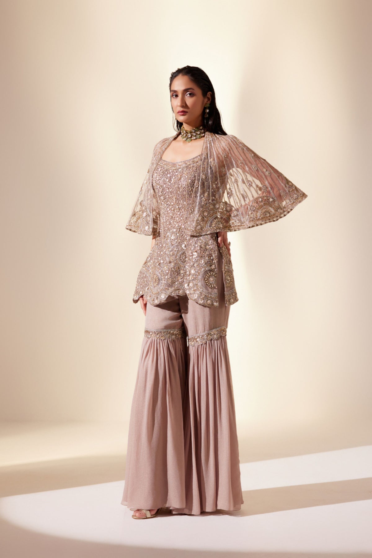 Astral Golden Sharara Set