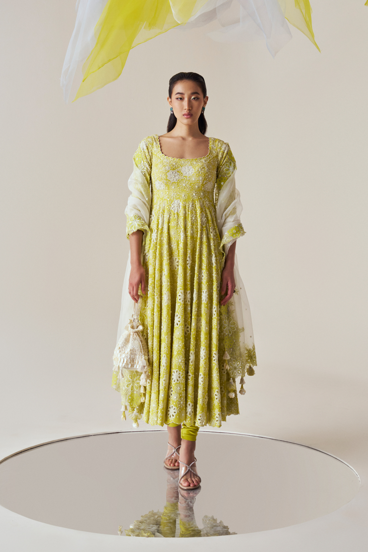 Spring Green Anarkali