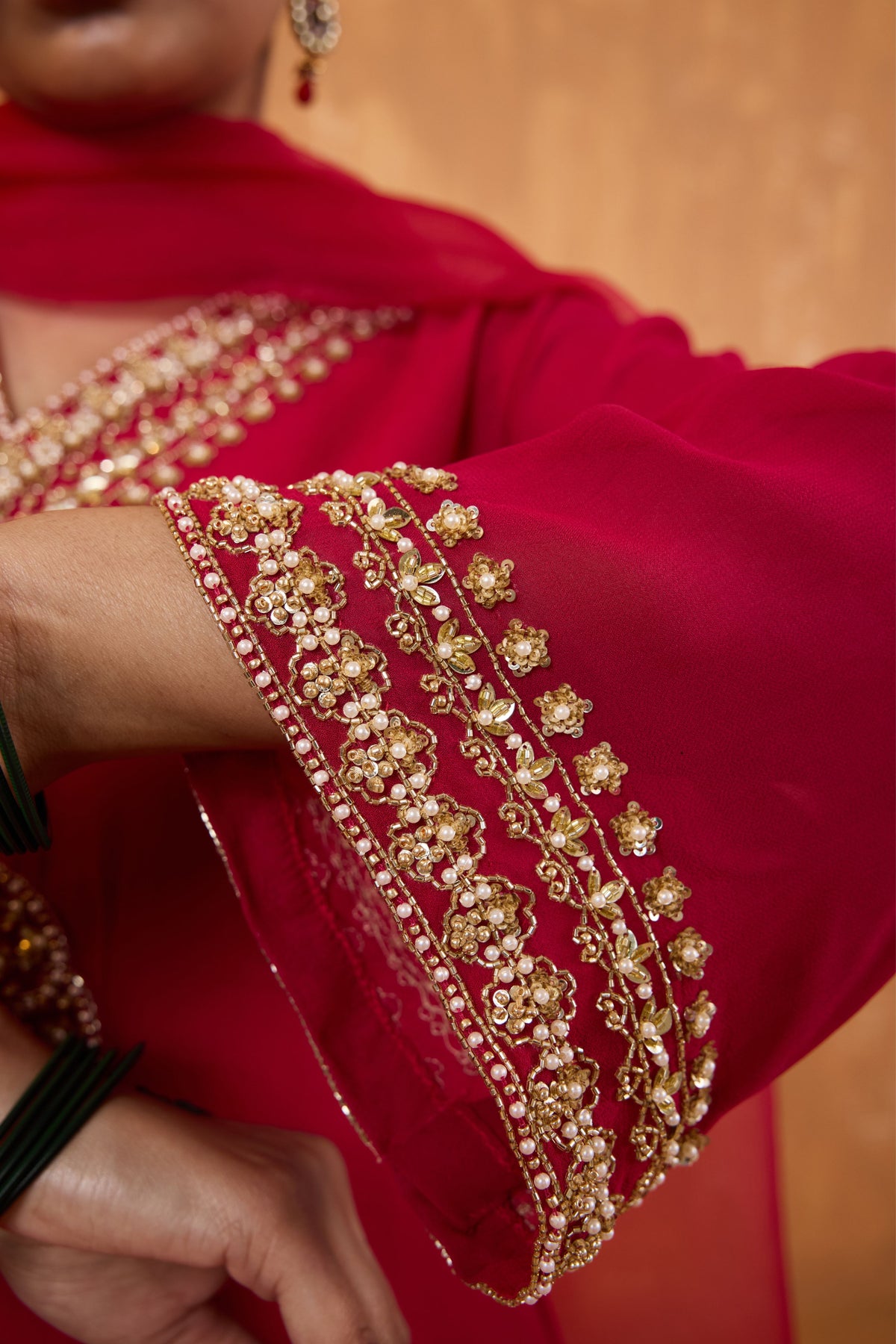 Fuchsia Pink Sharara Set