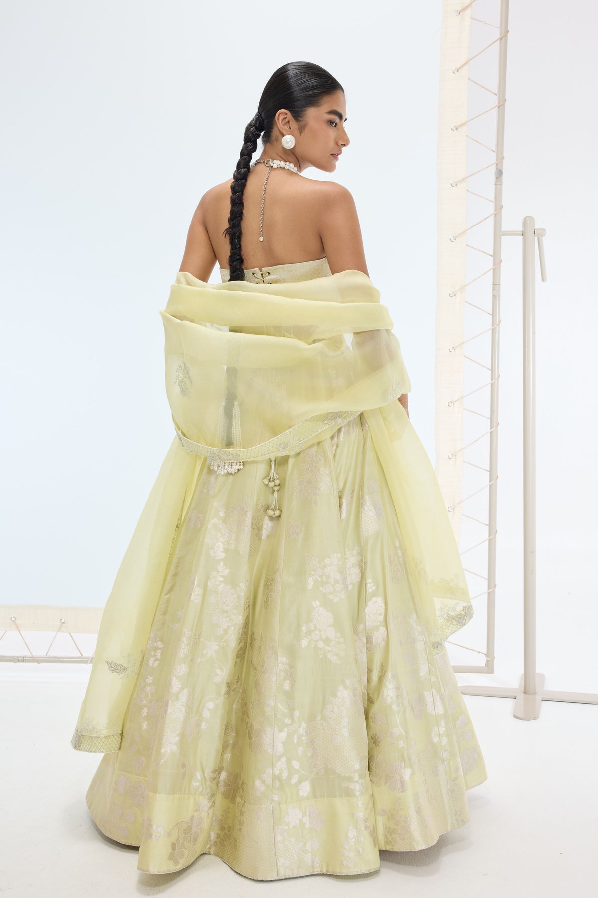 Sylvie Lehenga Set in Pistachio