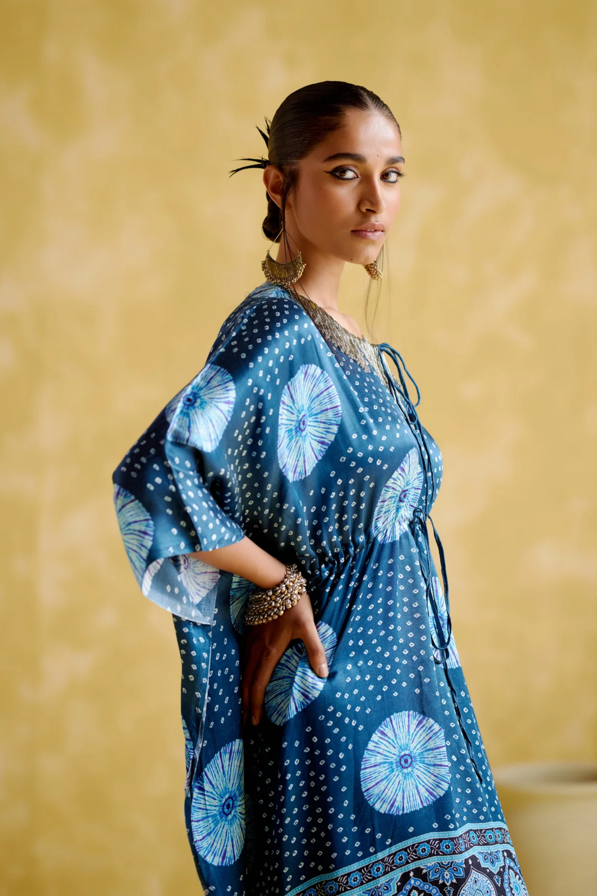 Ahilya Blue Kaftan