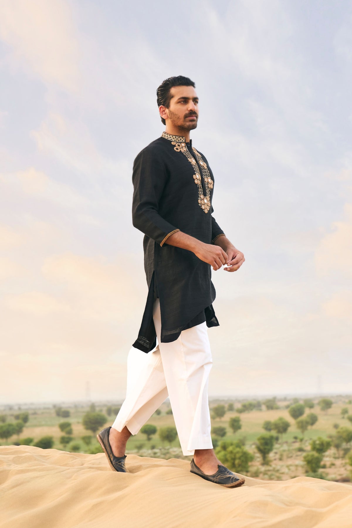 Classic Black Kurta Set