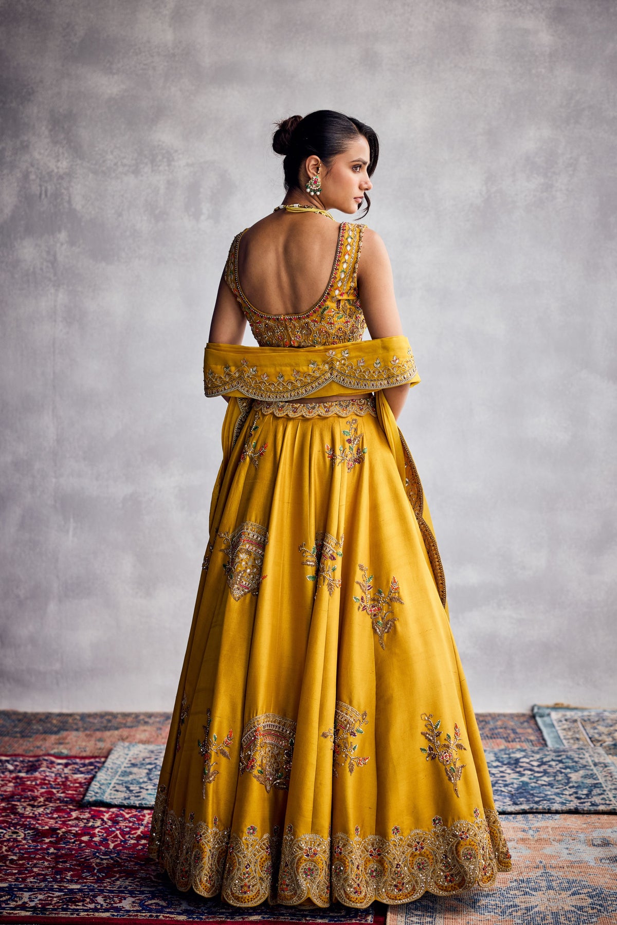 Spectra Yellow Lehenga Set