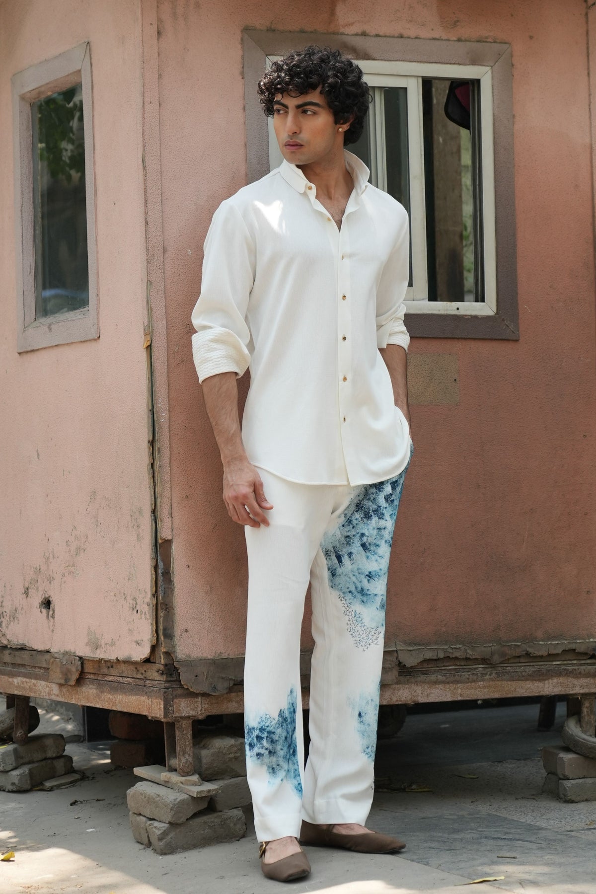 Blue Ink Shacket Set