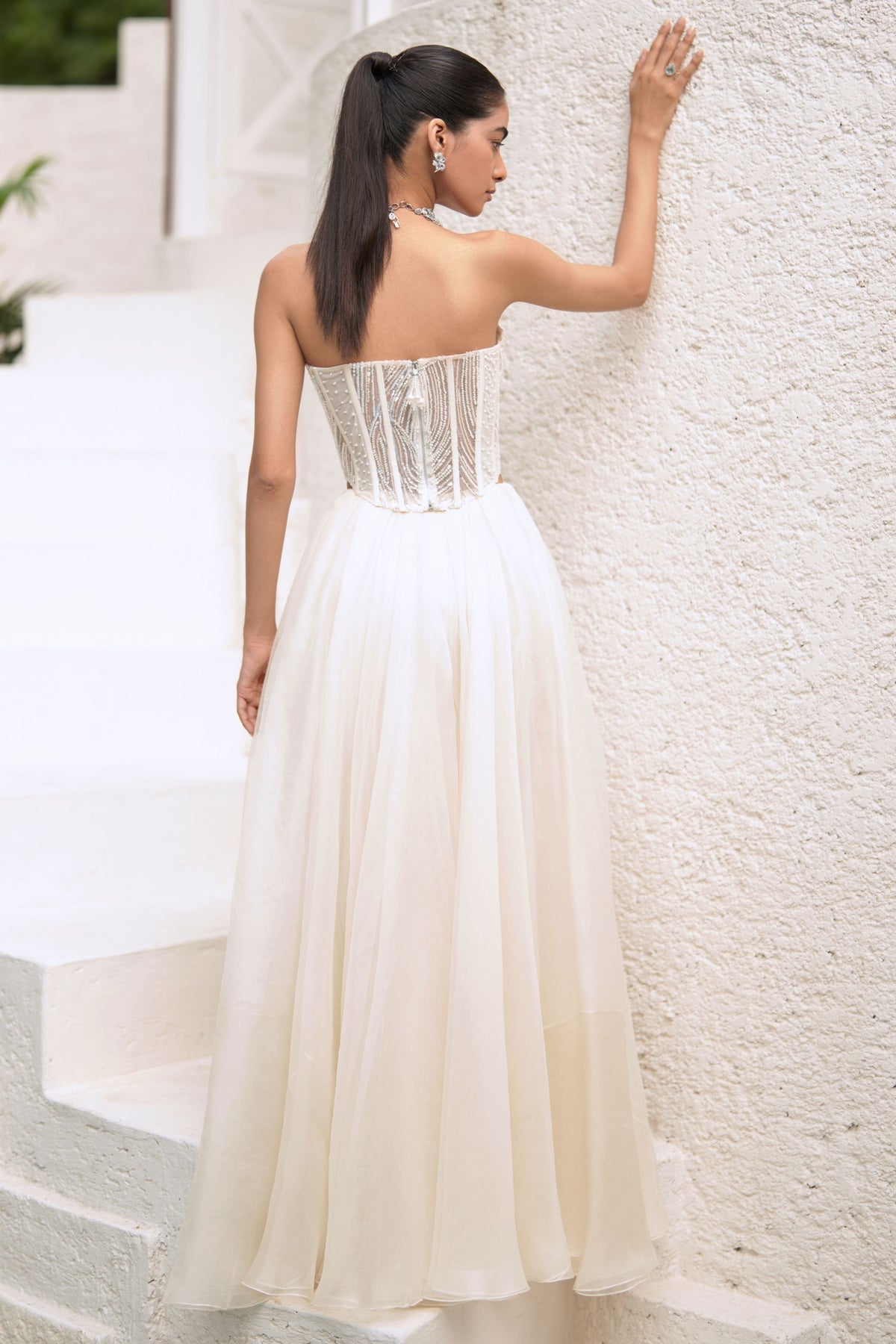 Tazeer Corset Top-skirt Set