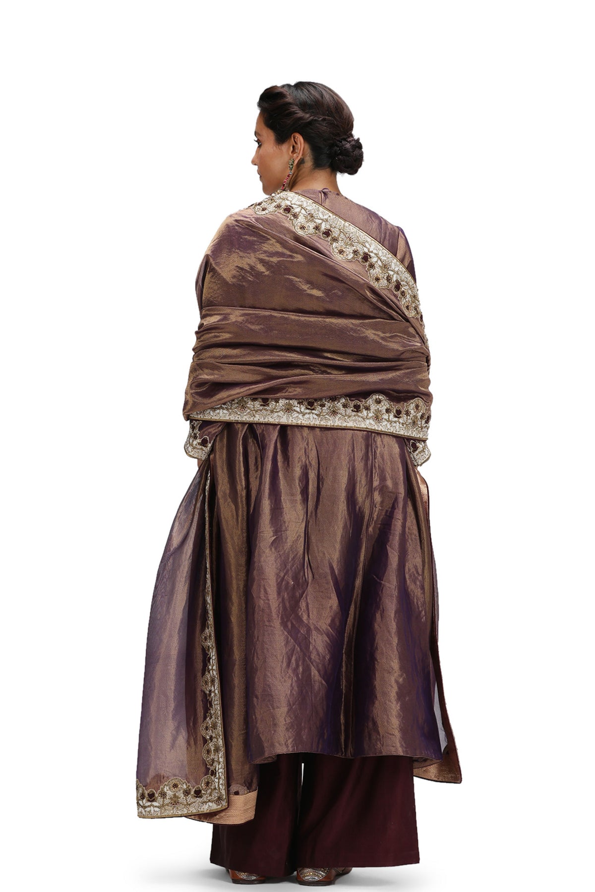 Kulina Dark Purple Kurta Set