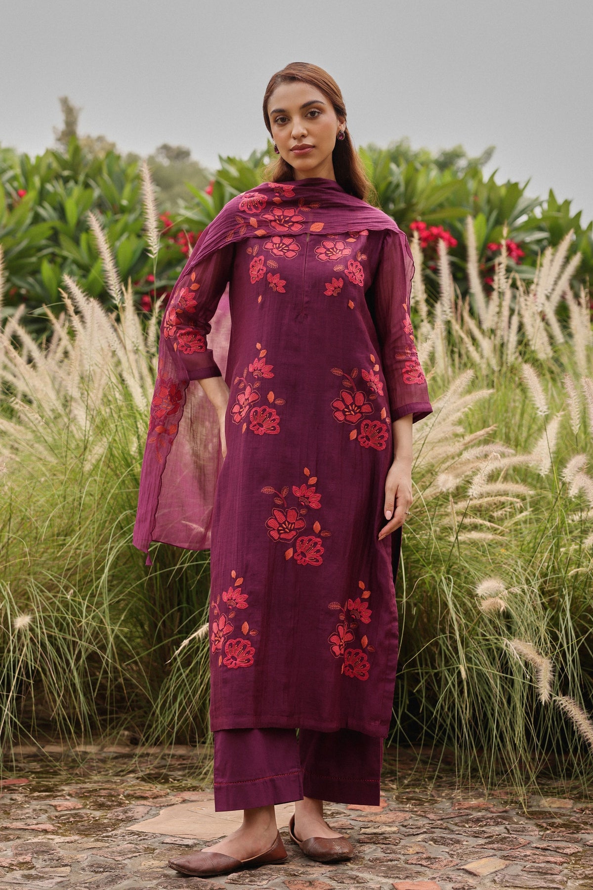 Amethyst Applique Kurta Set