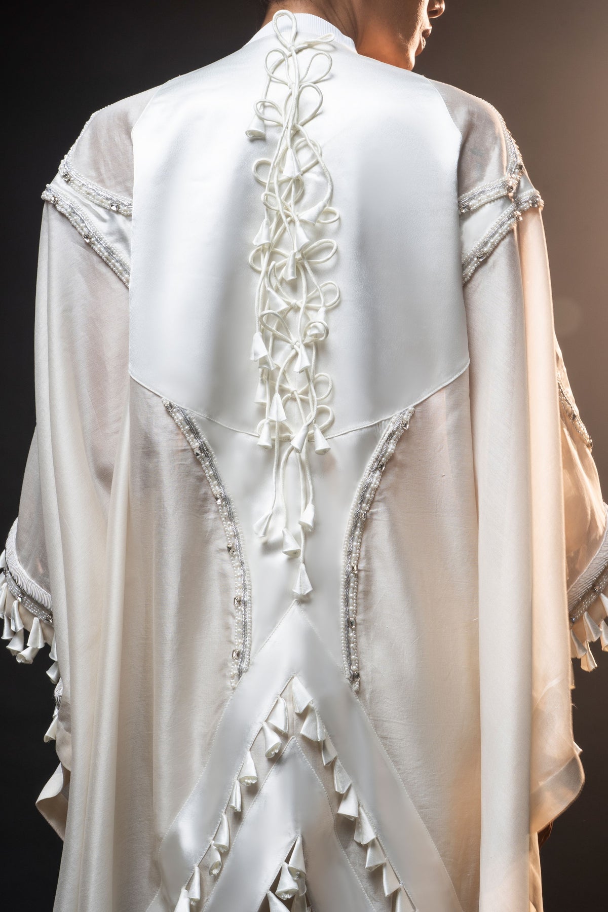 Sculptural Drape Kaftan Set