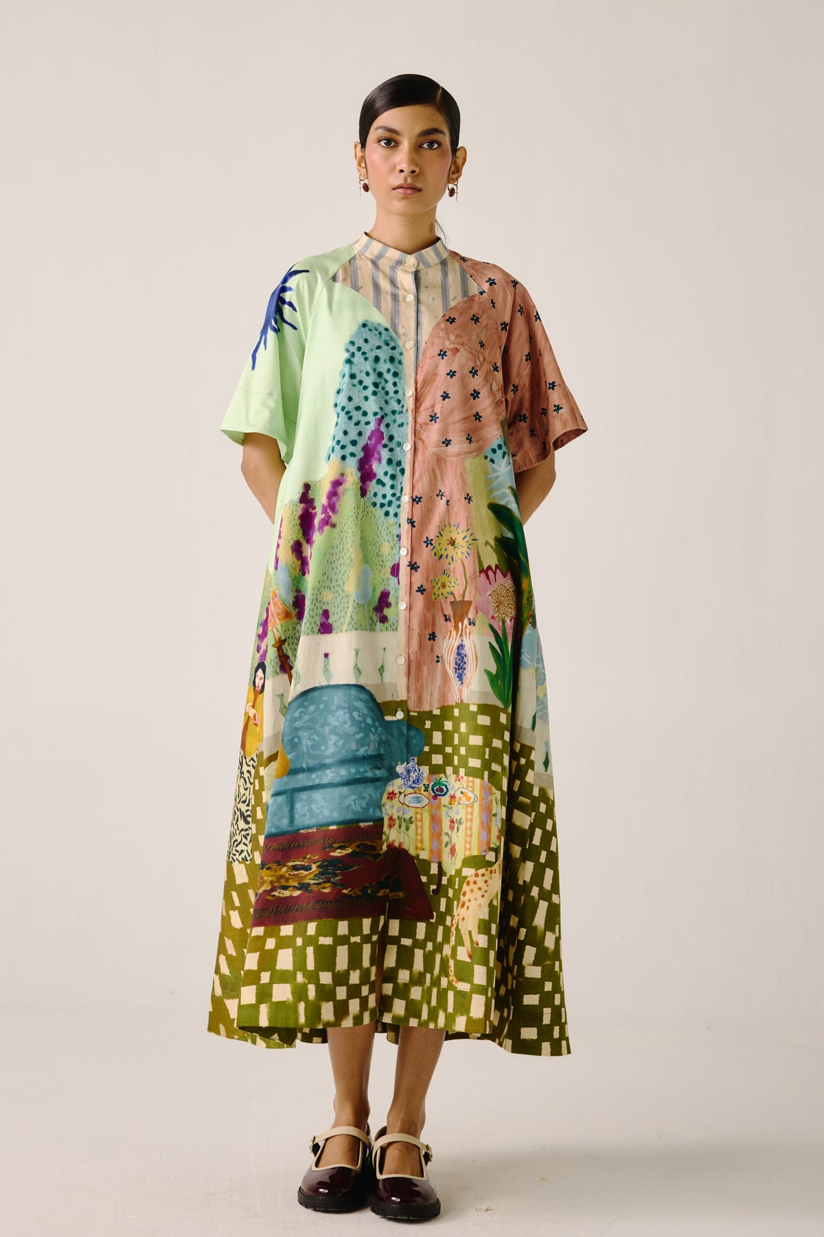 Fisherman A- Line Long Dress