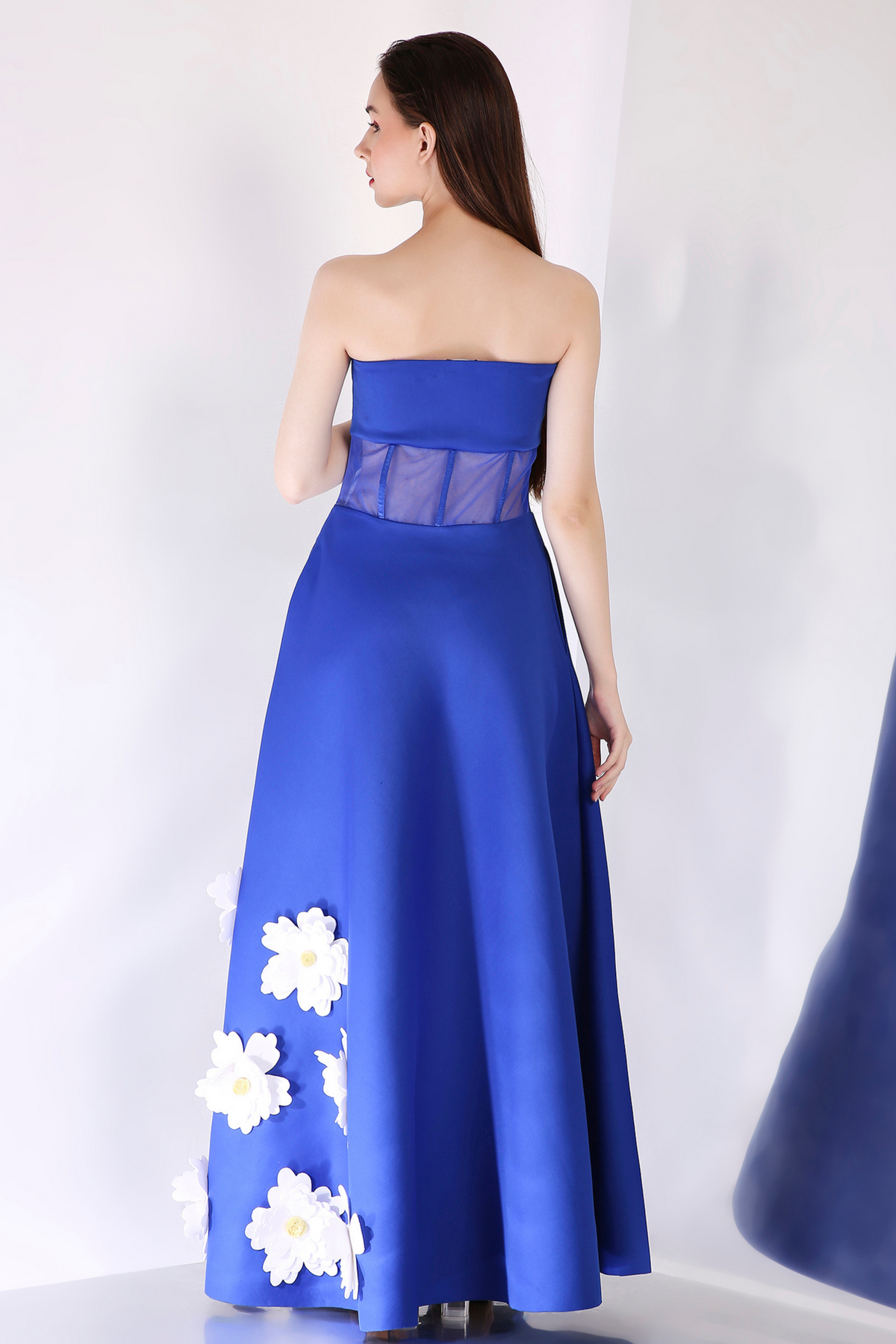 Royal Blue Applique Dress