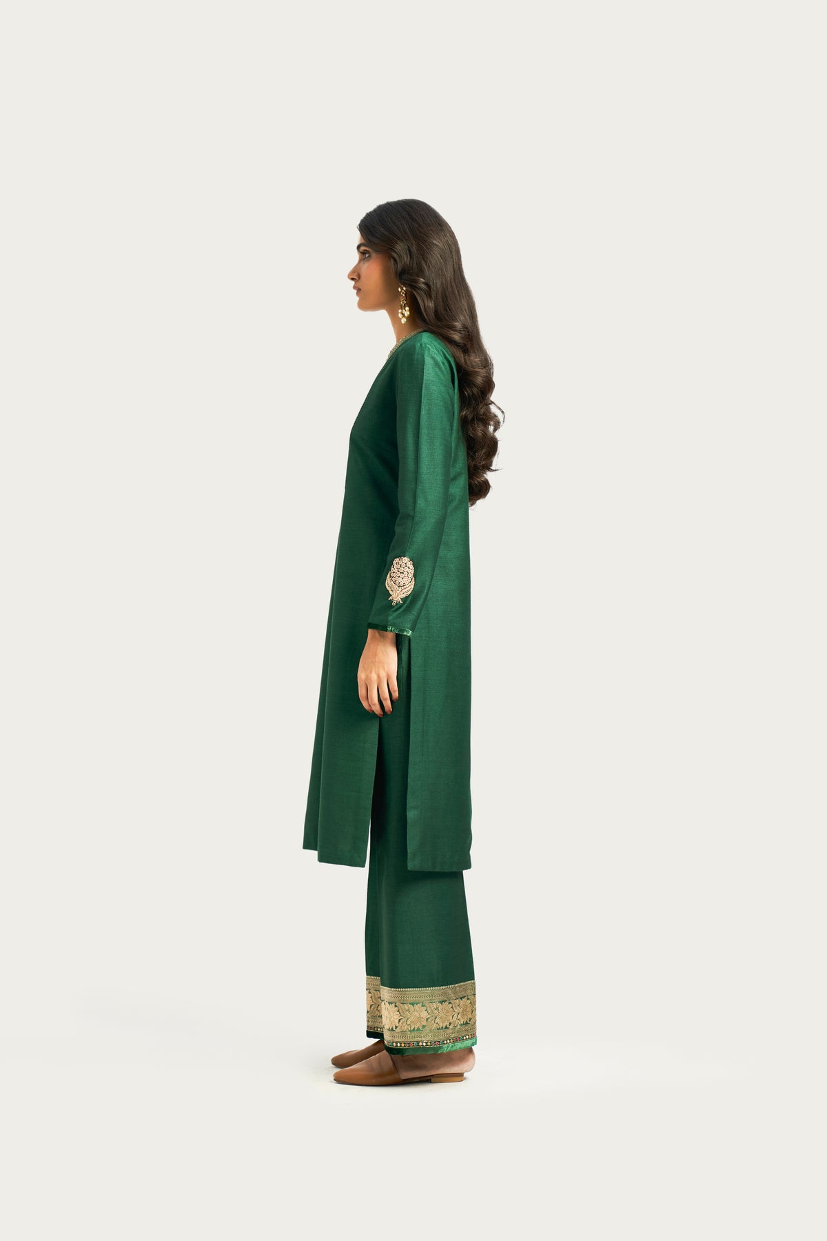 Calicut Jade long kurta pant set