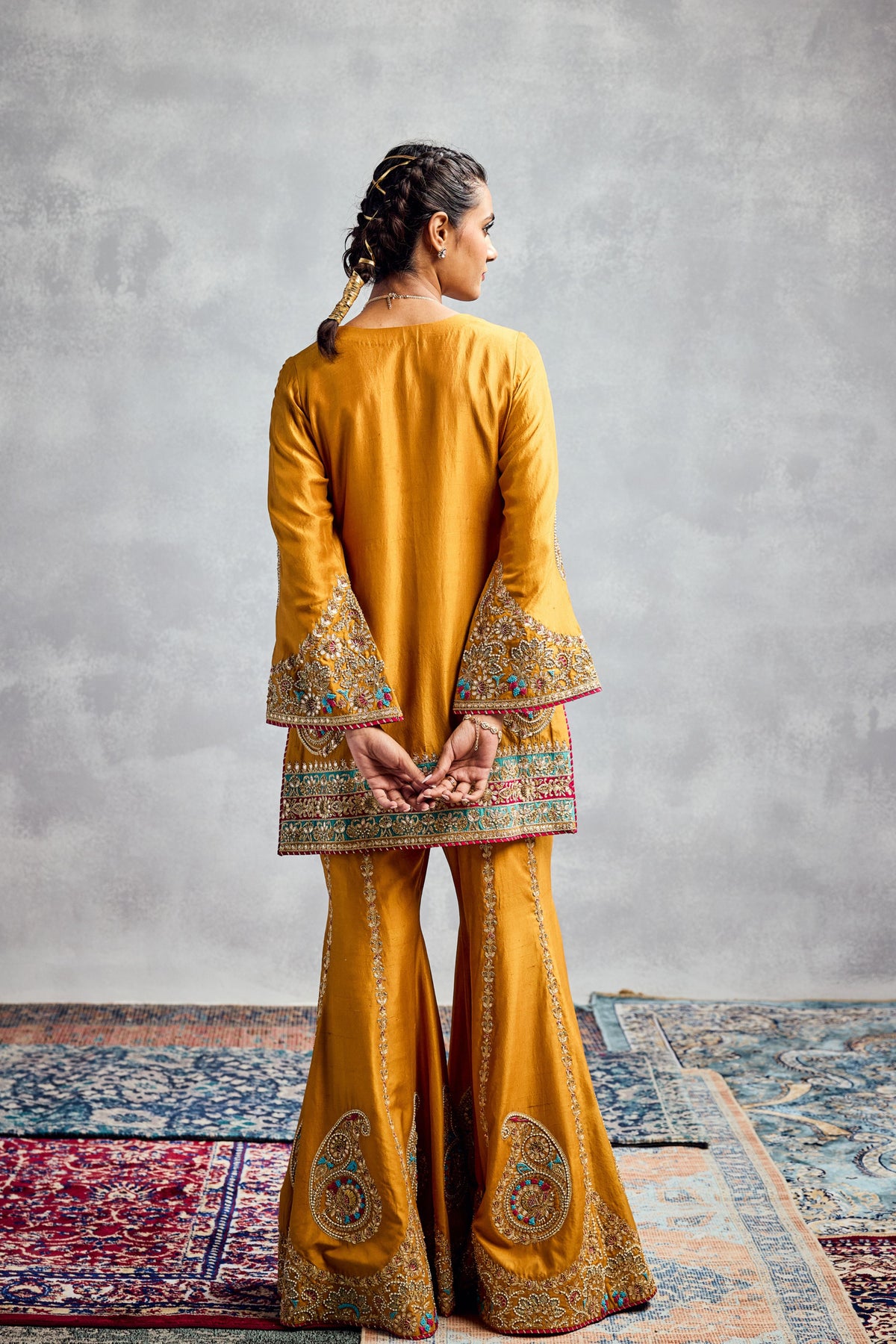 Mustard Kurta Set