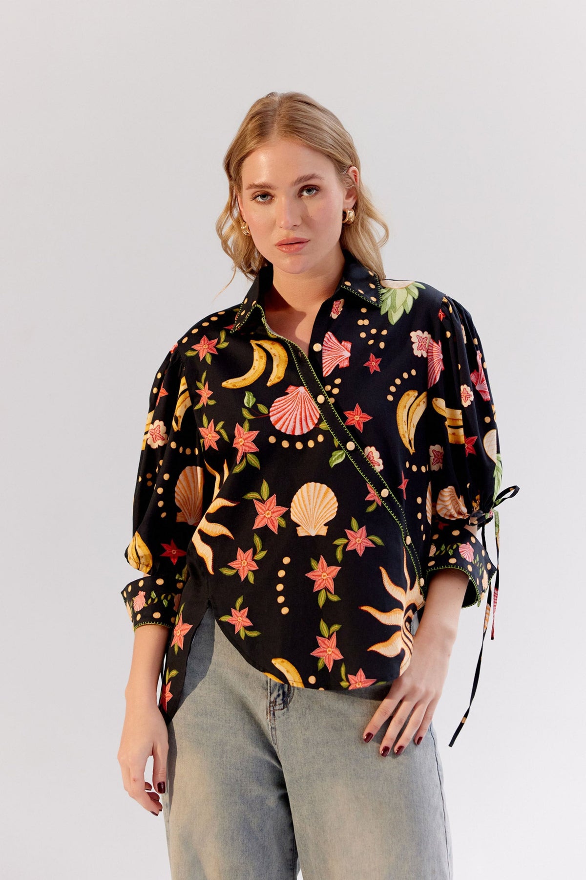 Seashell Black Brie Shirt
