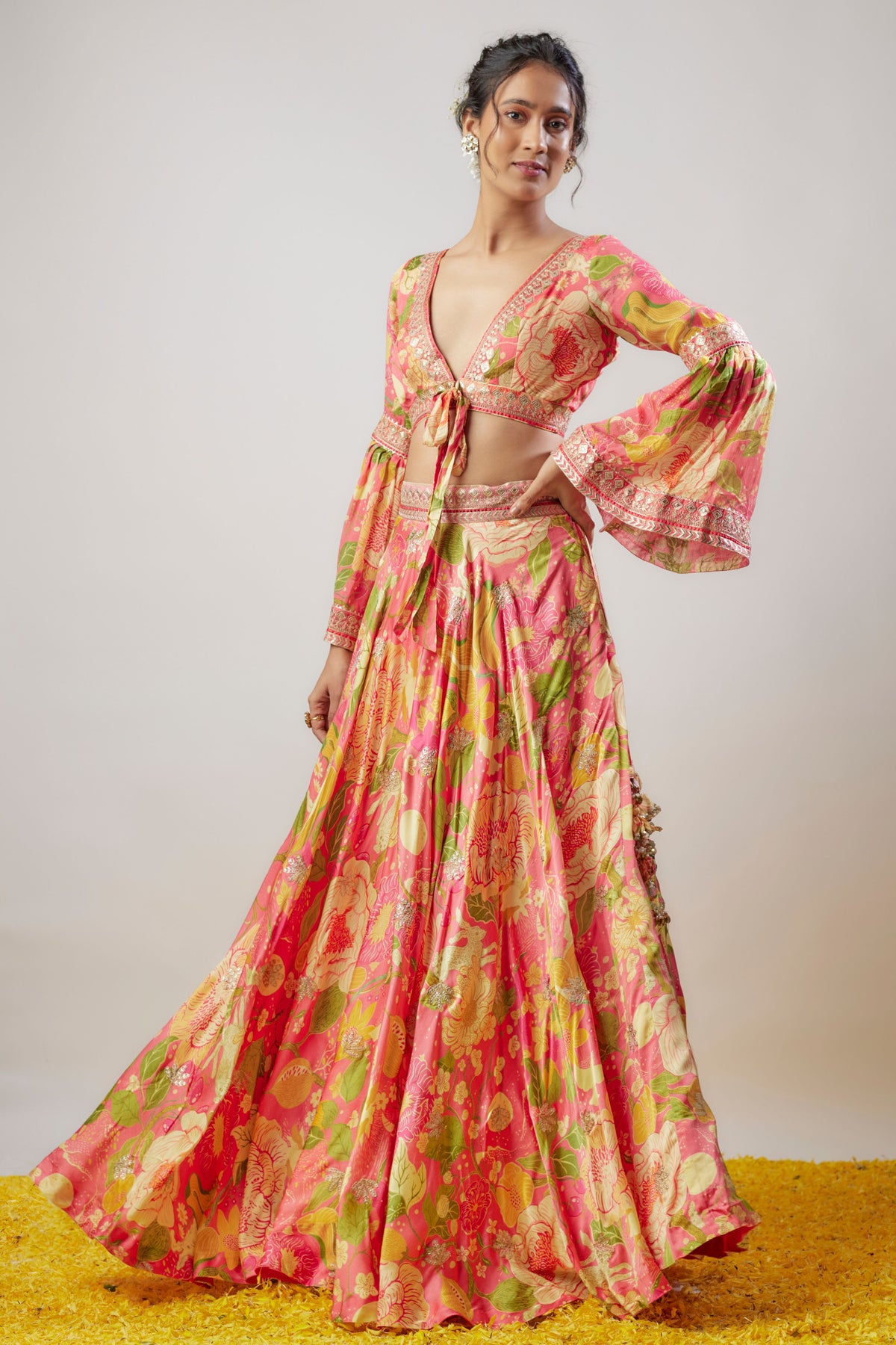 Arina Pink Skirt Set